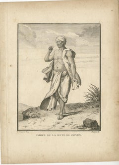 Indian Follower of the Shaivite Sect – Sonnerat Voyage Engraving, 1806