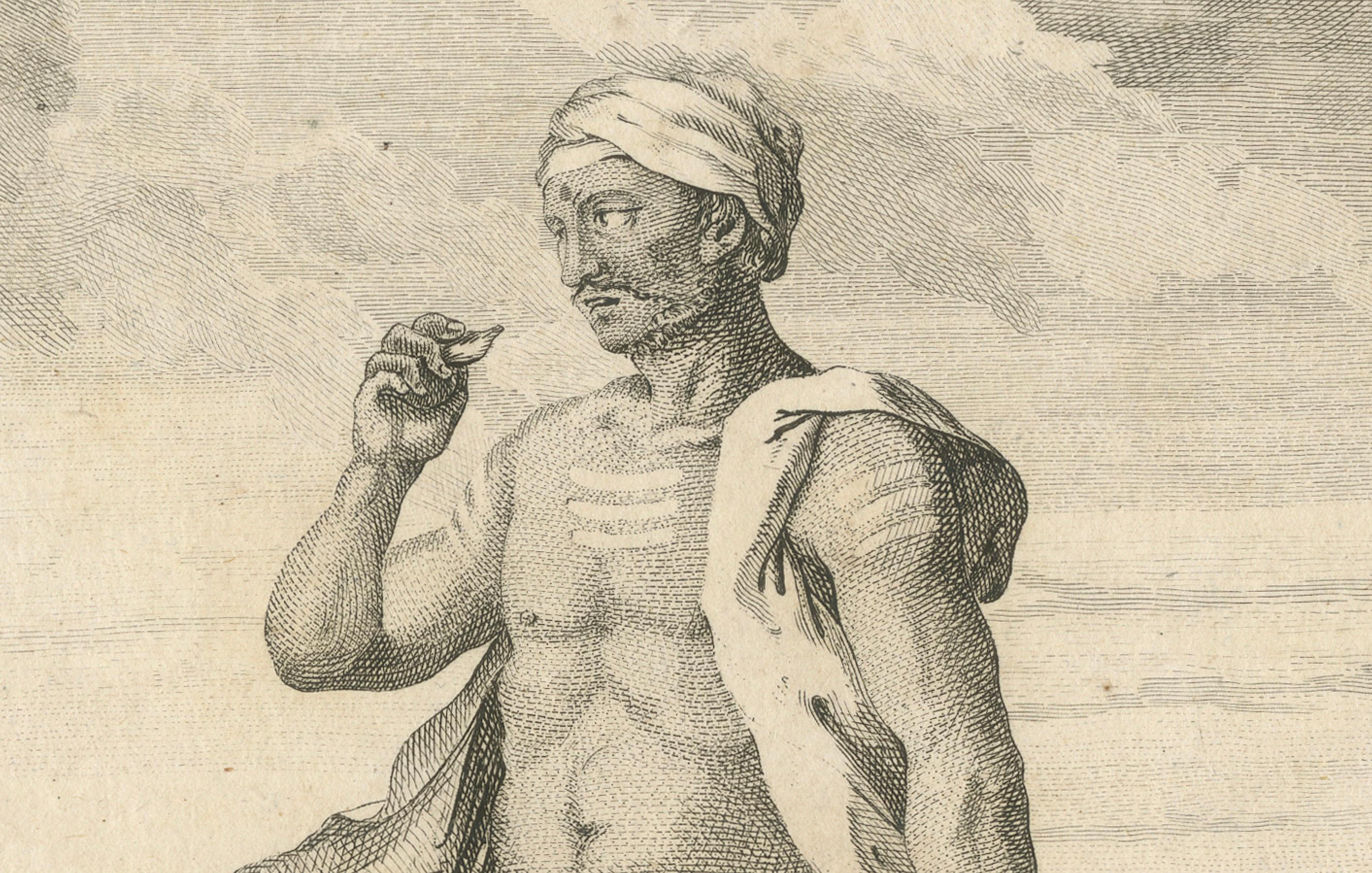 Der indische Anhänger der Shaivite-Sekte - Sonnerat-Reisestich, 1806 im Zustand „Gut“ im Angebot in Langweer, NL
