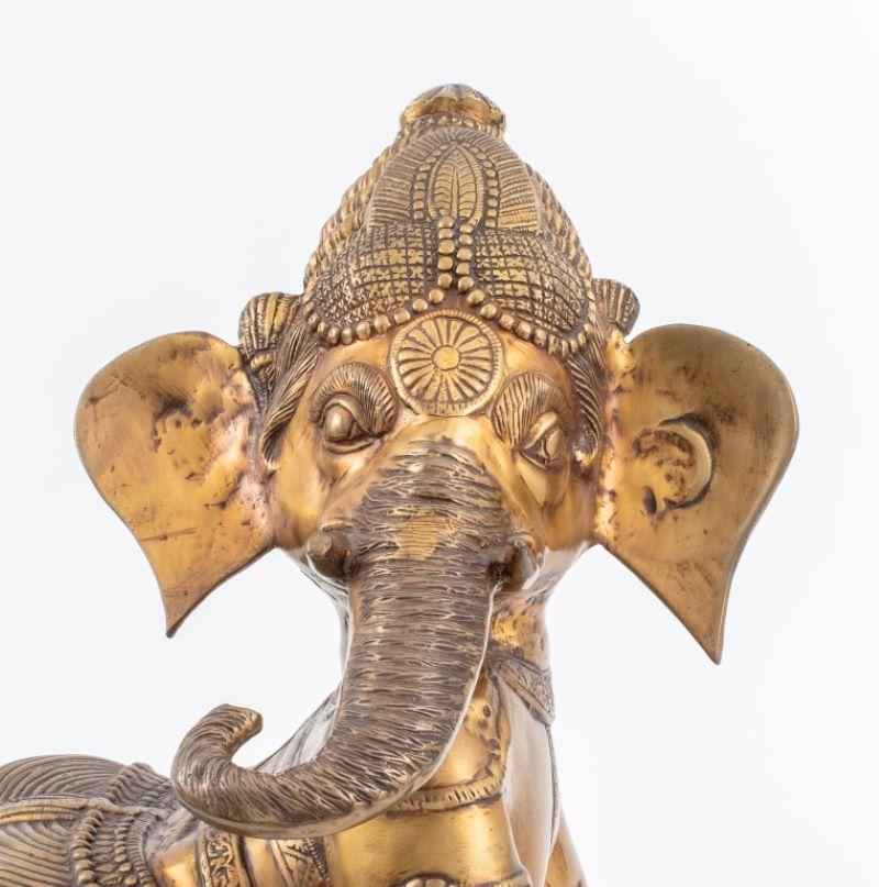 Indian Gilt Bronze Baby Ganesha Sculpture 3
