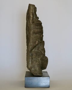 Indian Goddess Black Stone Sculpture, Rajasthan