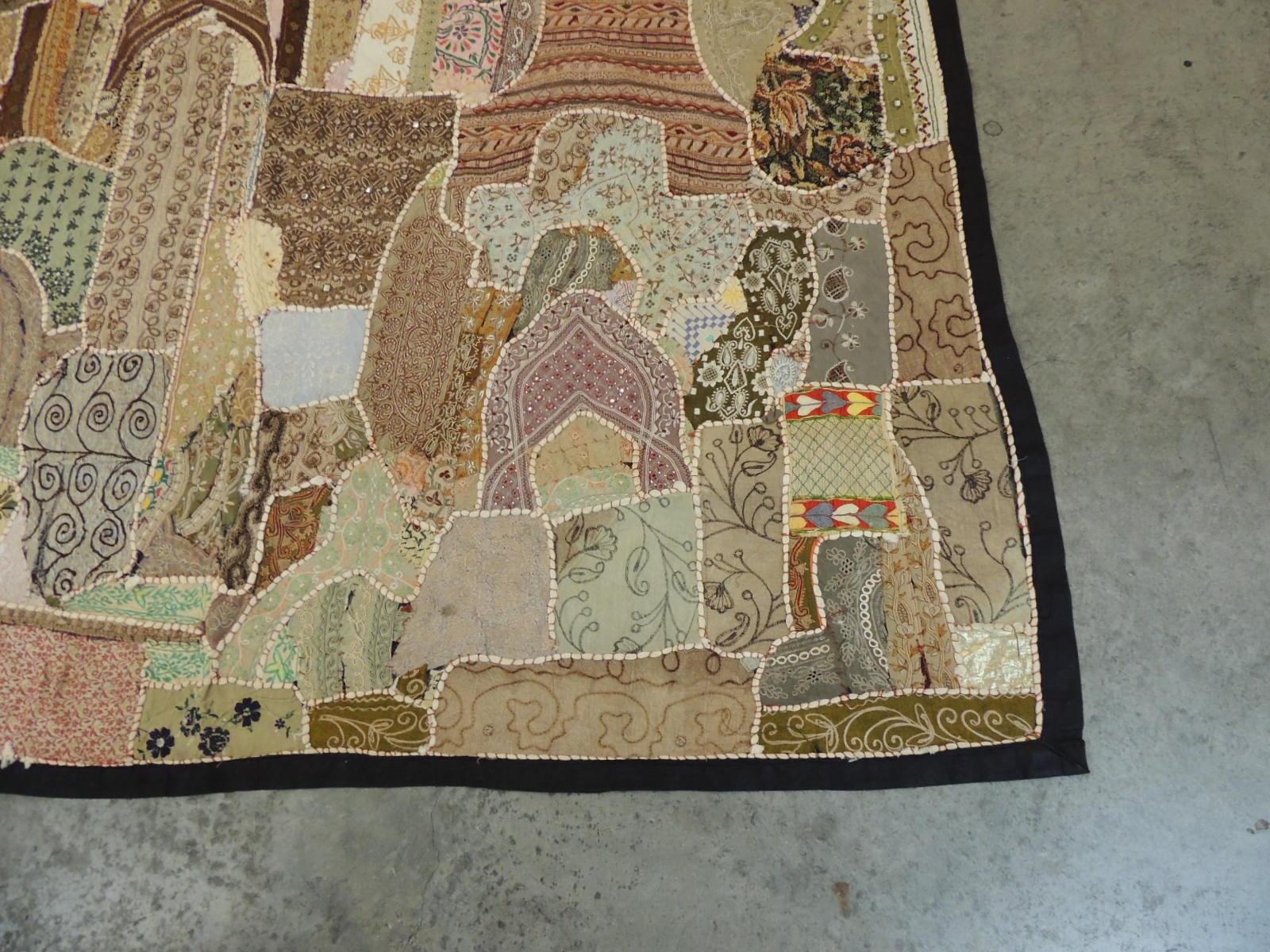 indian patchwork tapestry