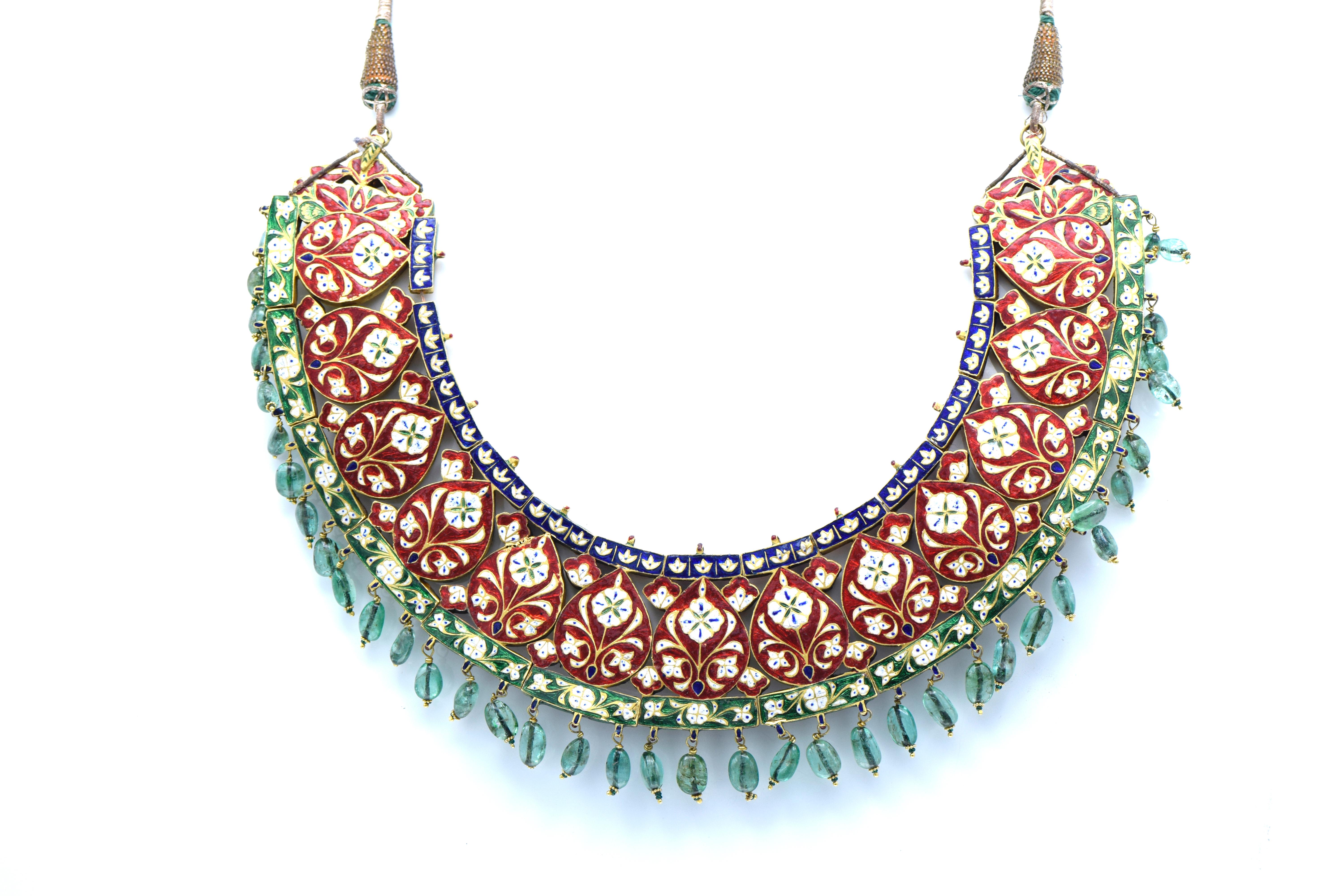 emerald indian necklace
