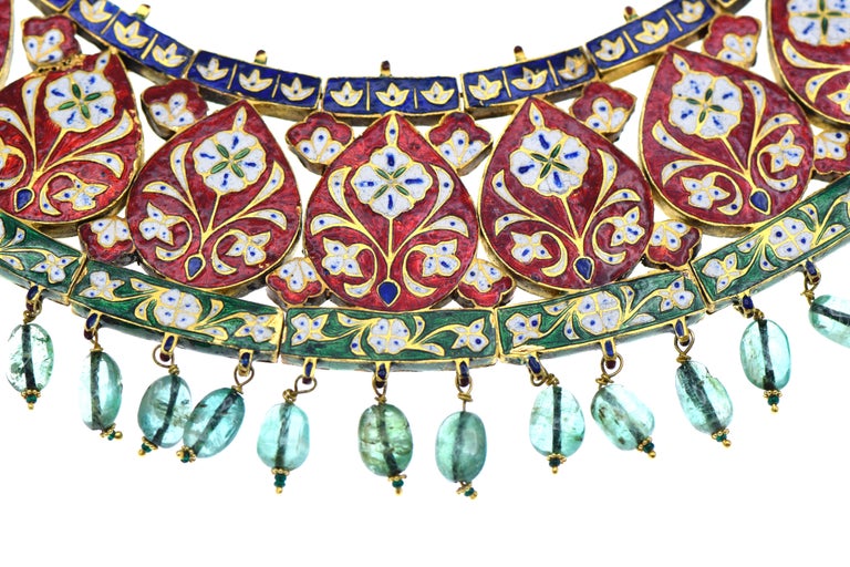 Indian enamel and diamond jewelry (Gioielli indiani in smalti e