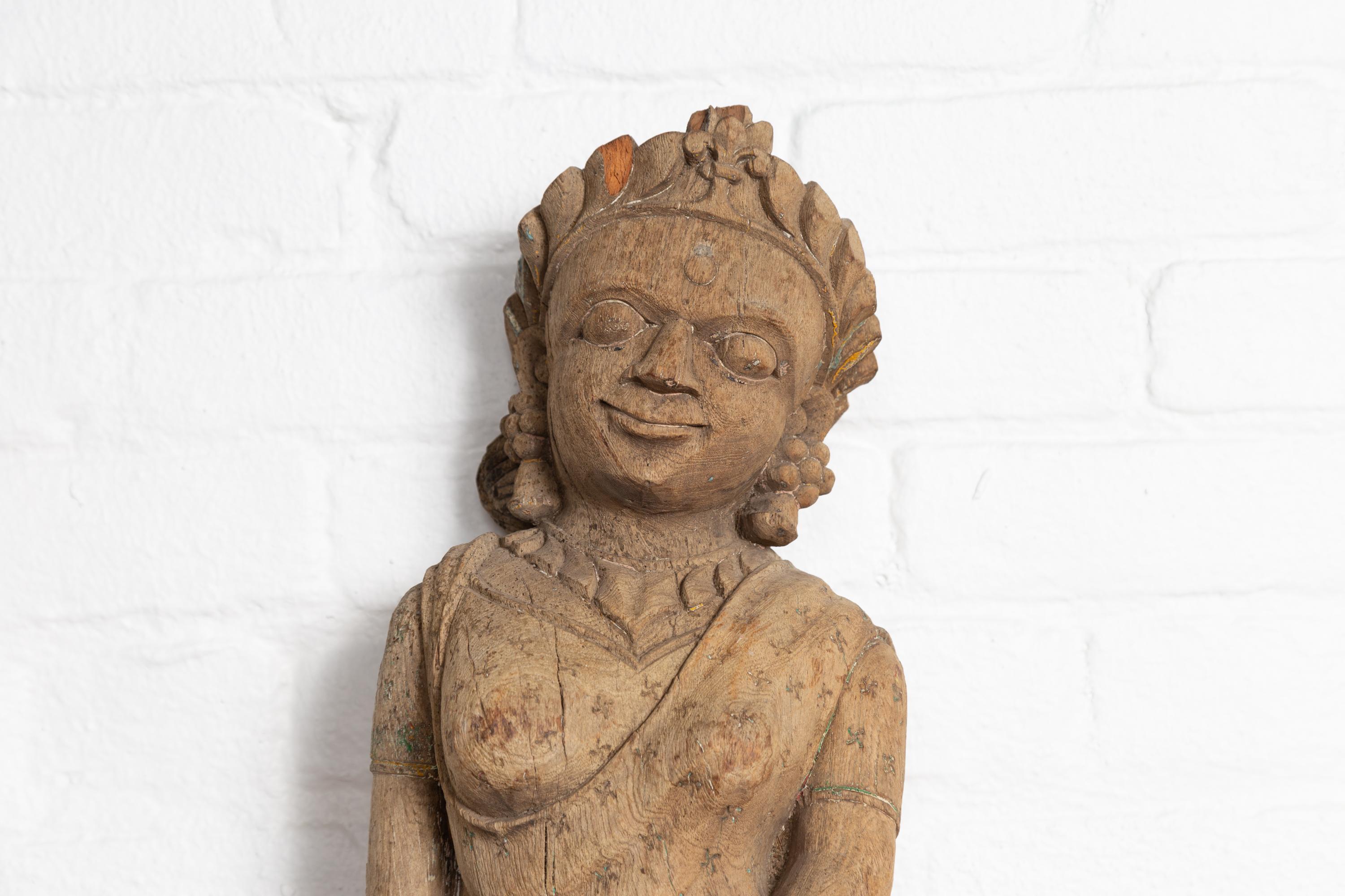 indian wooden statue
