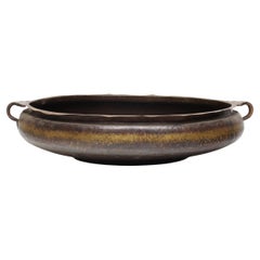 Indian Hammered Brass Urli Vessel