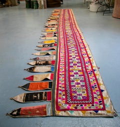 Indian Hand Sewn Silk Patchwork Wedding Decoration