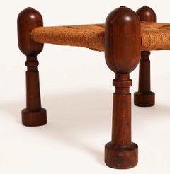 Indian Hand Woven Pidda Low Stool