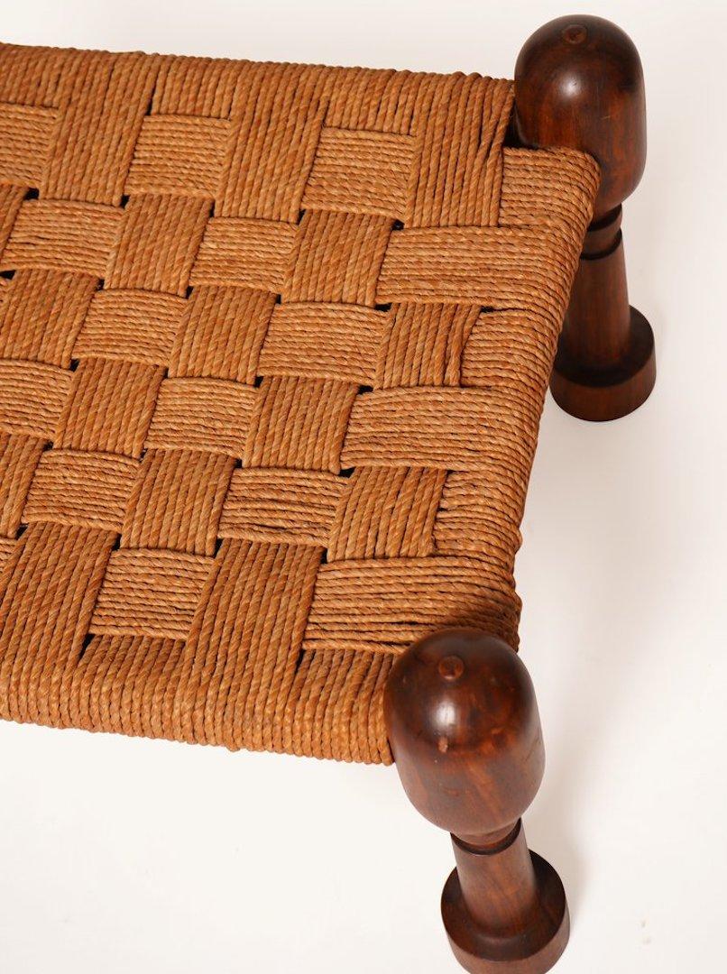 Indian Hand Woven Pidda Low Stool In Good Condition In Long Island City, NY
