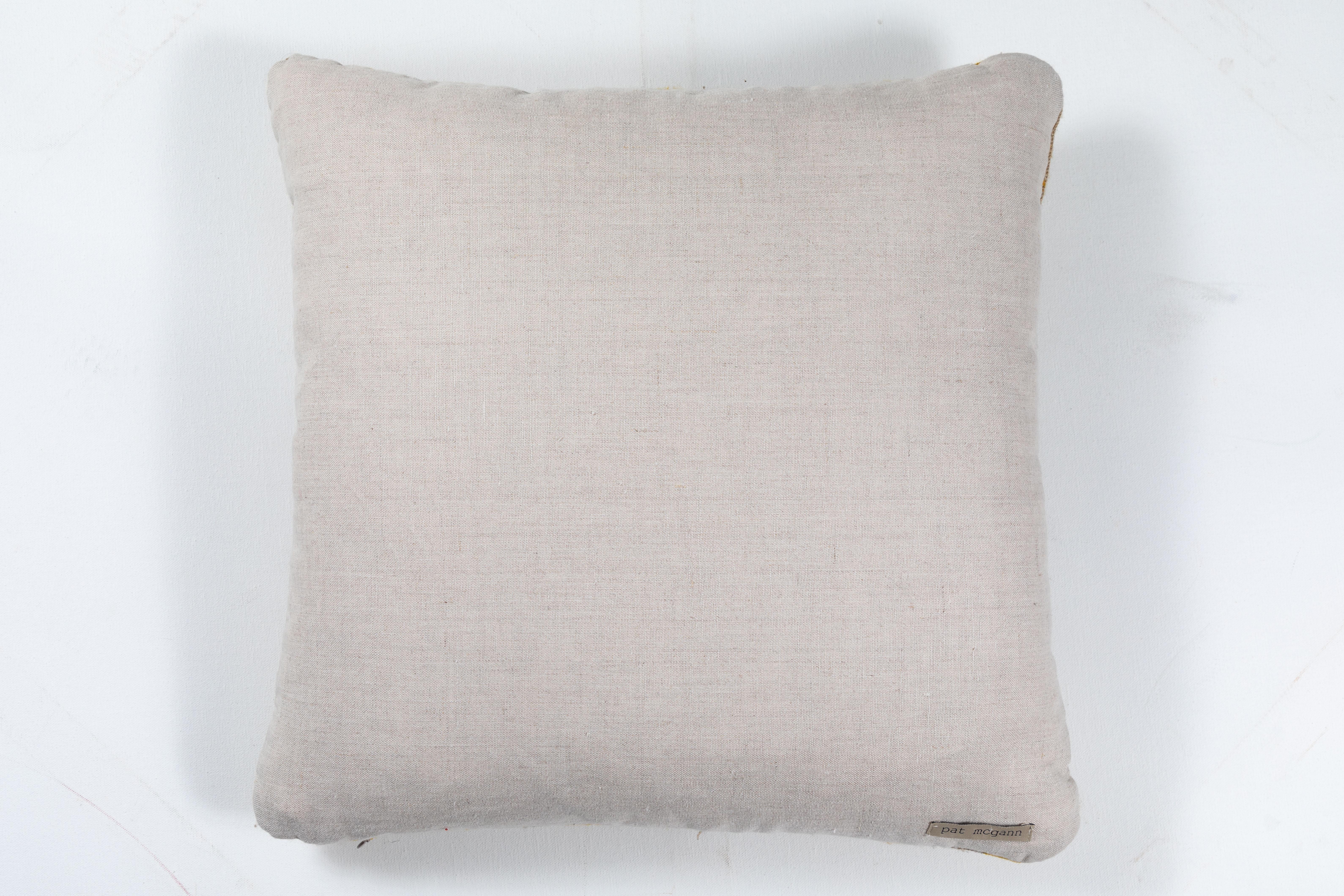 Contemporary Indian Handwoven Pillow For Sale