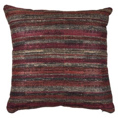 Indian Handwoven Pillow Sunset Stripes