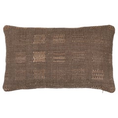 Indian Handwoven Pillow Window Weave Olive