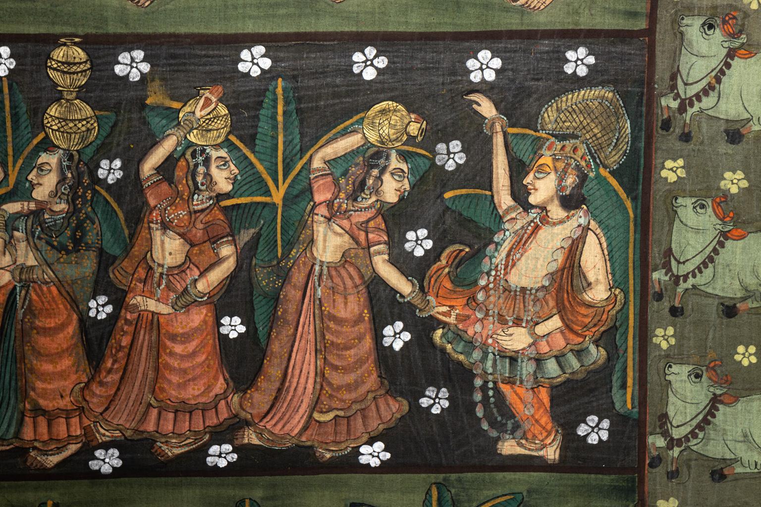 Mid-19th Century Indian Hanging Wall Art, circa 1860s For Sale