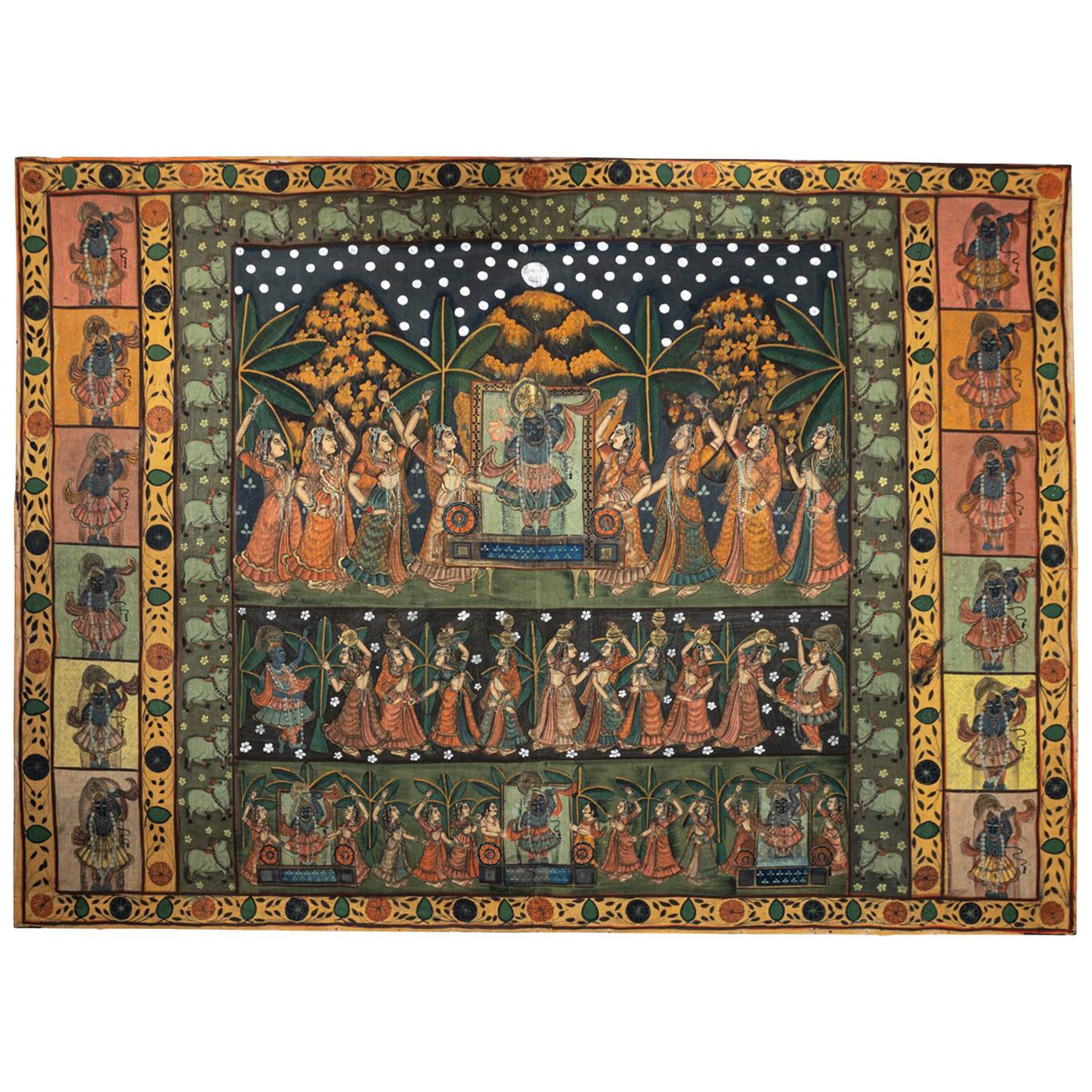 Indian Hanging Wall Art, circa 1860s For Sale