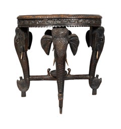 Indian Hardwood Elephant Table