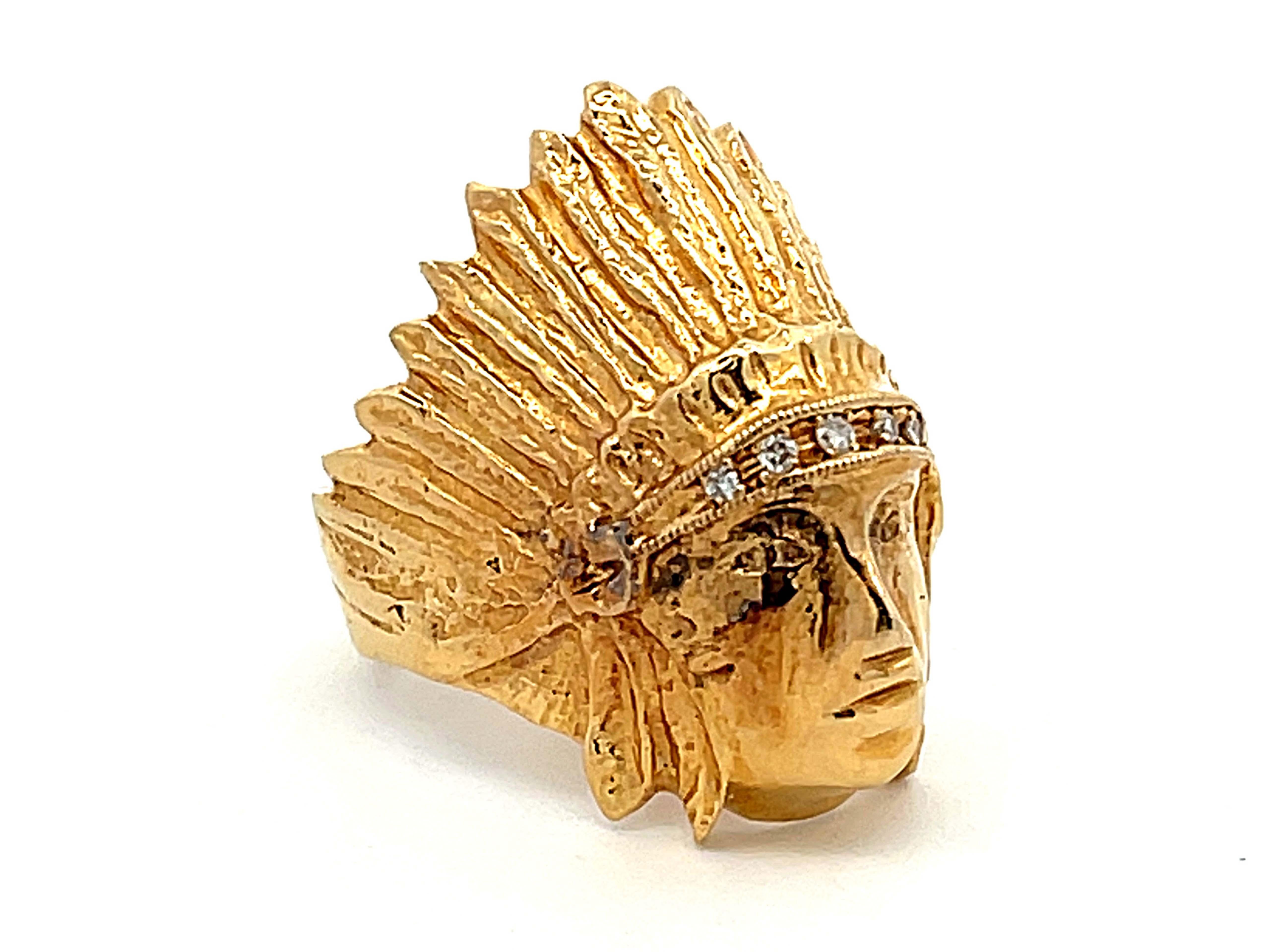 indian head ring gold