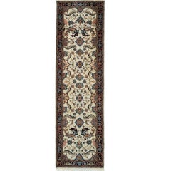Indian Heriz Classic Hand-Knotted Wool Runner, 3' x 10'