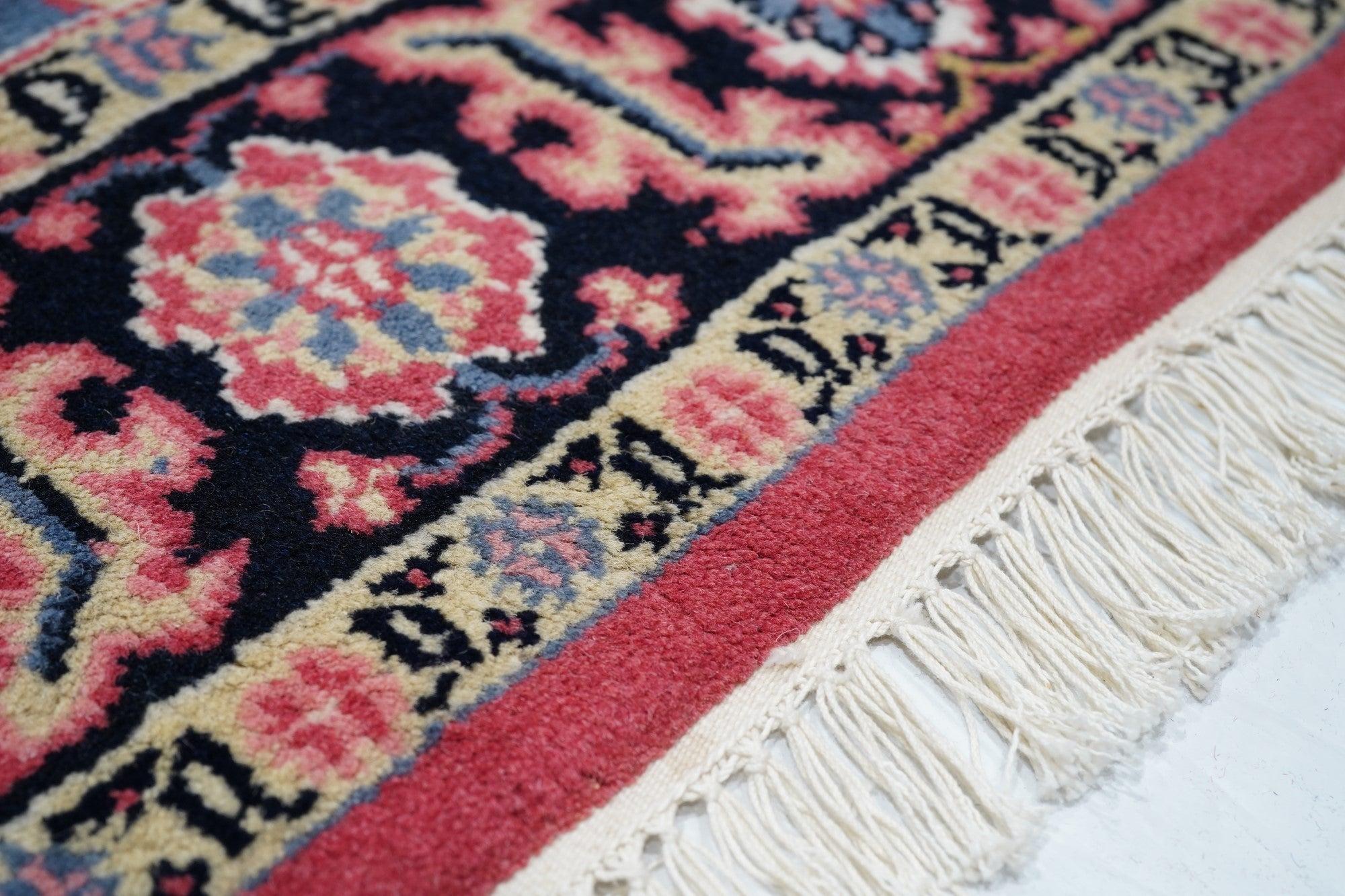 Indischer Heriz-Teppich 3'11'' x 5'11'' im Angebot 1