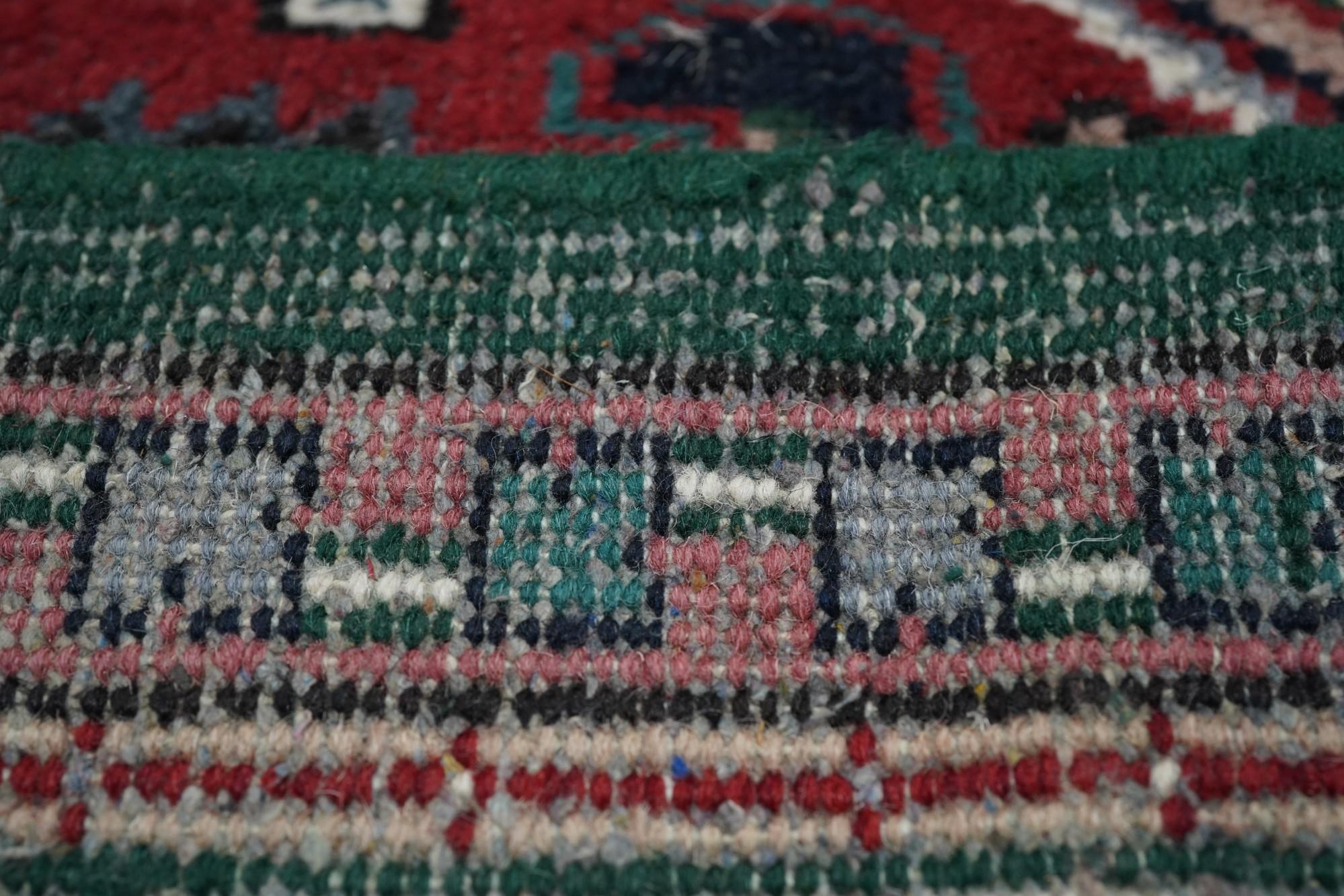 Indischer Heriz-Teppich im Vintage-Stil, 6'1'' x 9'1'' im Angebot 7