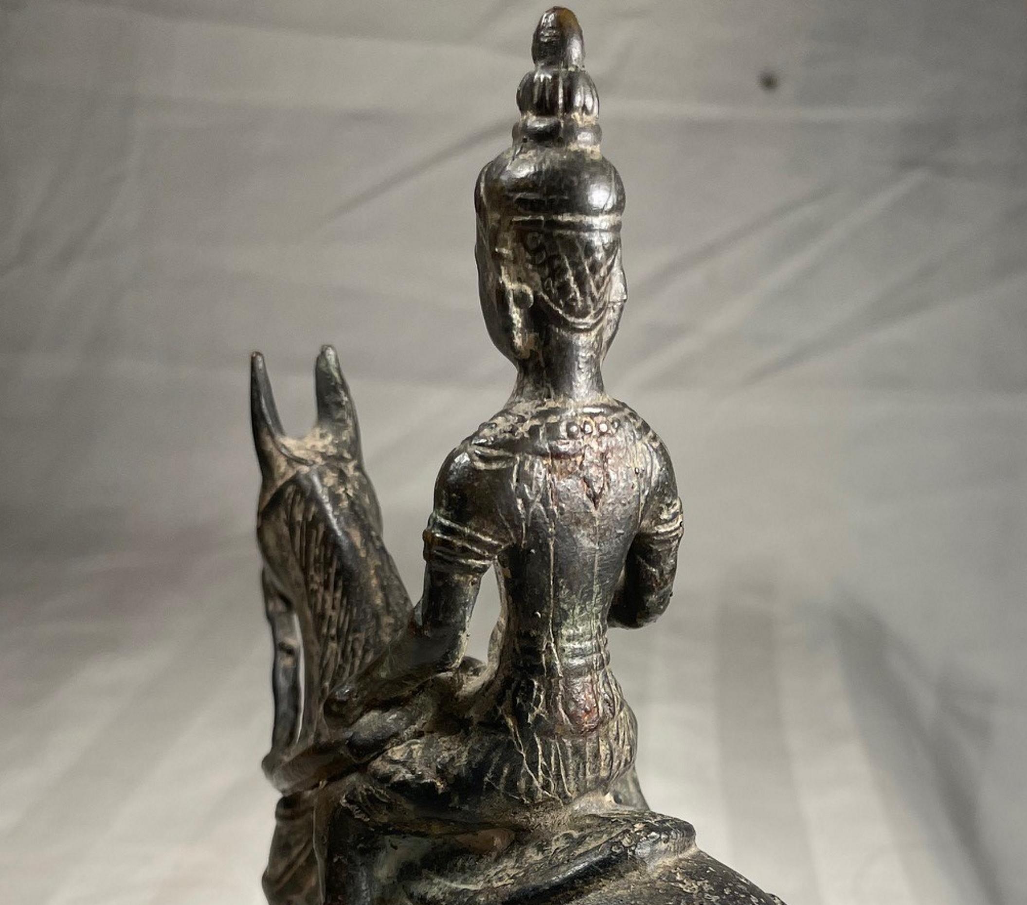 Indian Hindu Bronze Sculpture of Khandoba, 17th / 18th Century For Sale 5
