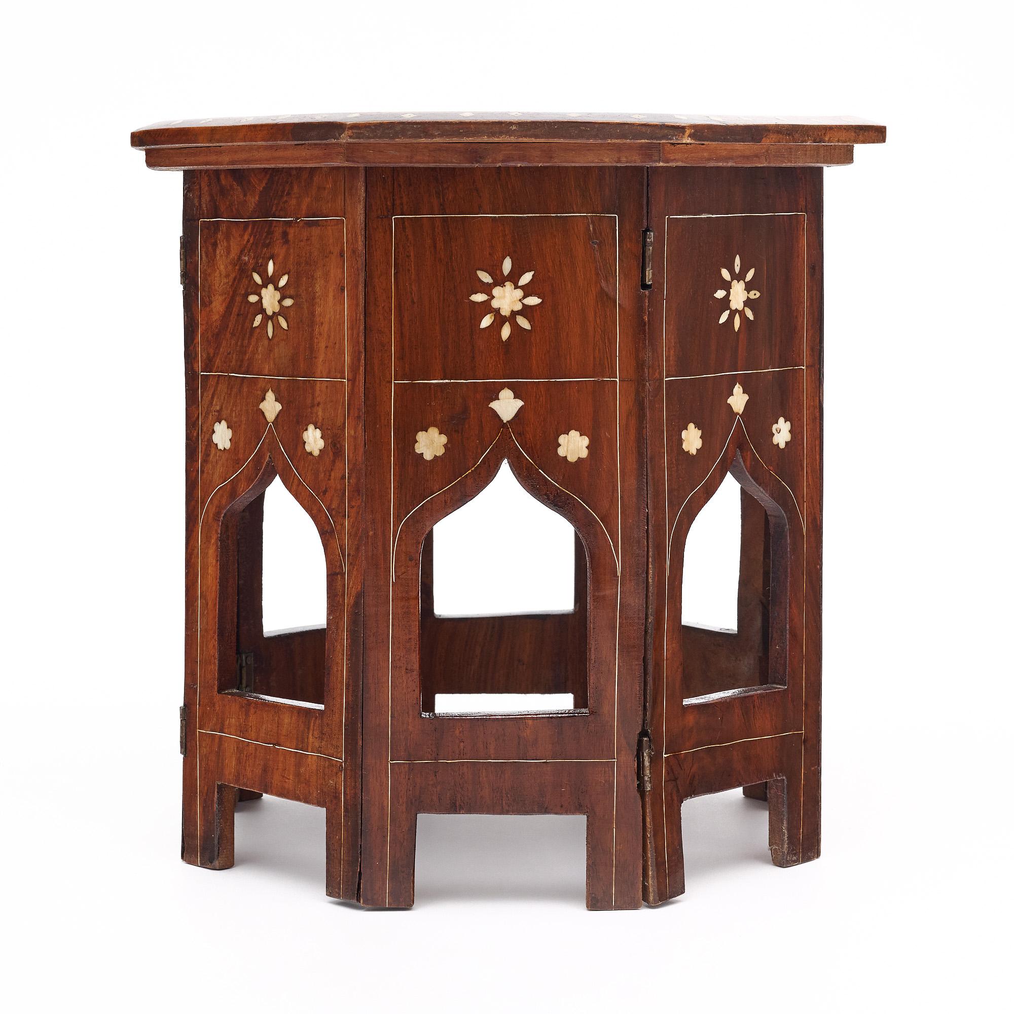 Indian Hoshiarpur Side table with Bone Inlay 2