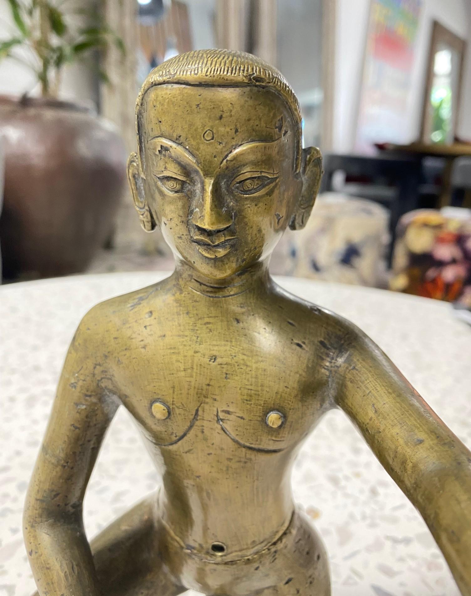 Skulptur Kama Sutra-Figuren aus schwerer Bronze, Indien, Südostasiatisch, erotisch, Kama Sutra im Angebot 6