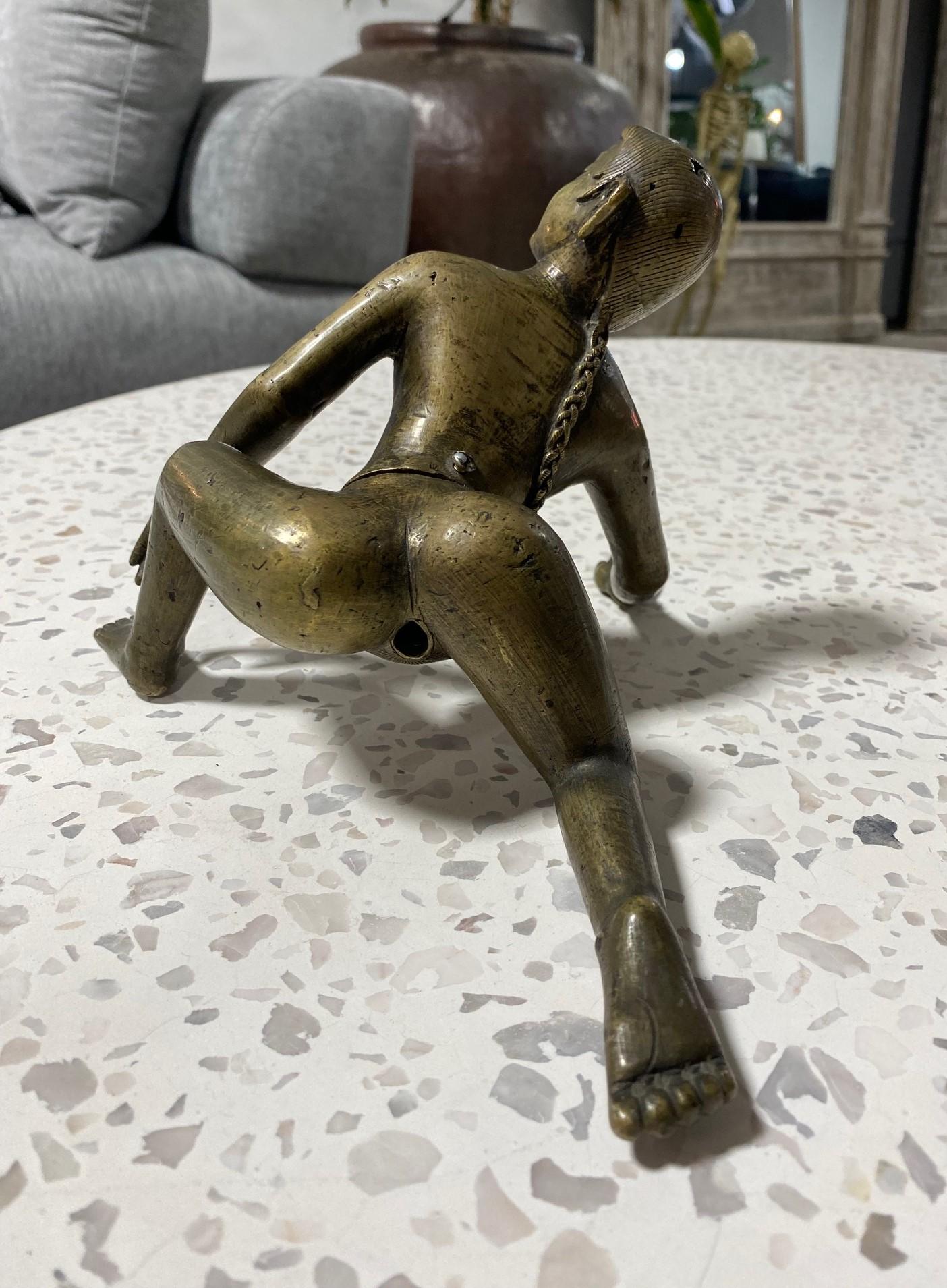 20th Century Indian India South East Asian Erotic Heavy Bronze Kama Sutra Figures Sculpture For Sale