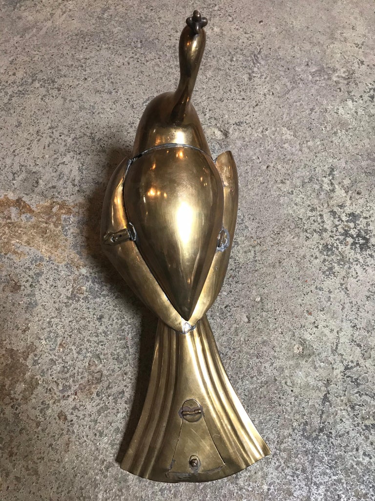 Indian Inkwell Peacock, circa 1950 For Sale at 1stDibs