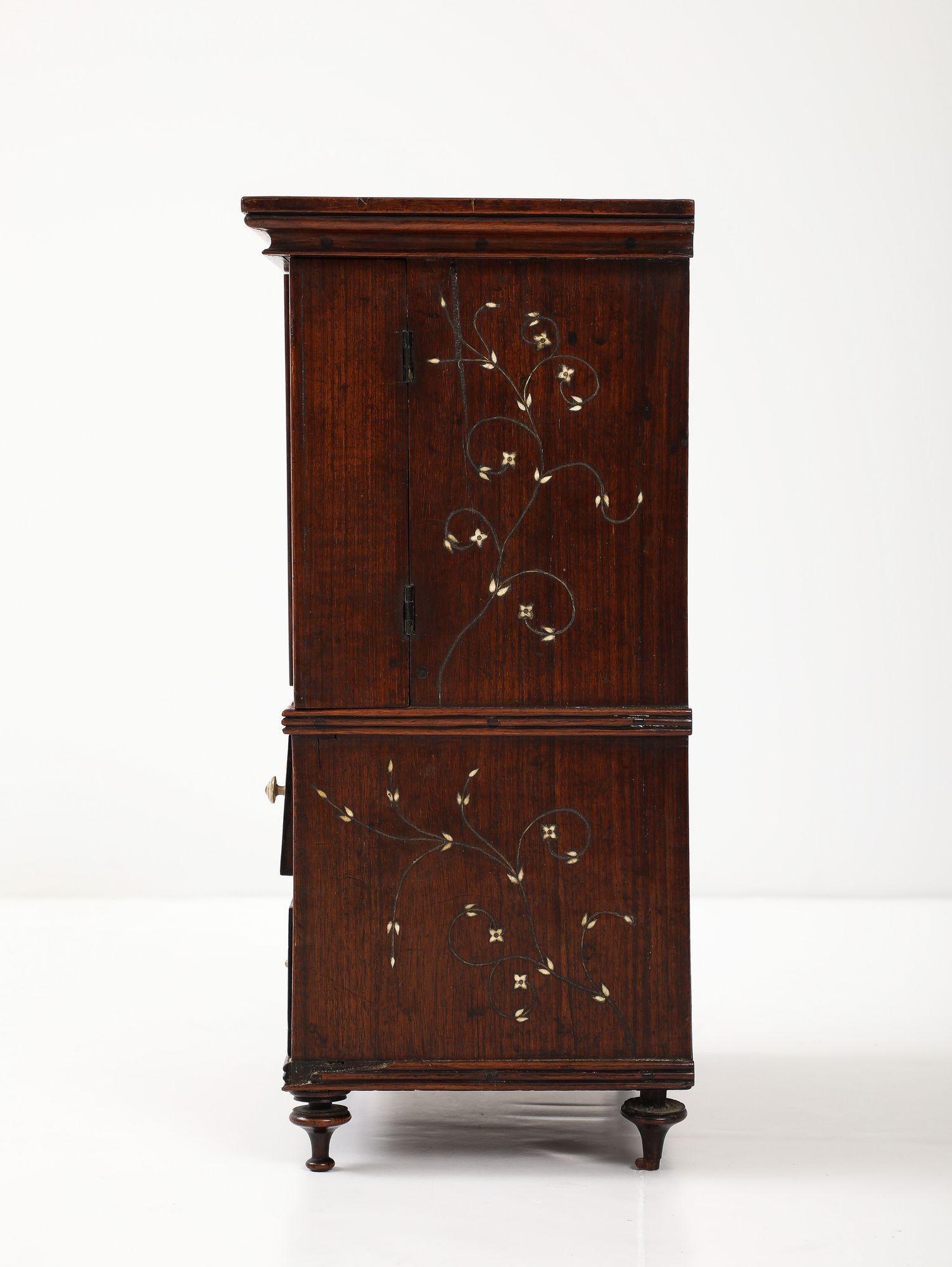 19th Century Indian Inlaid Table Top Cabinet For Sale