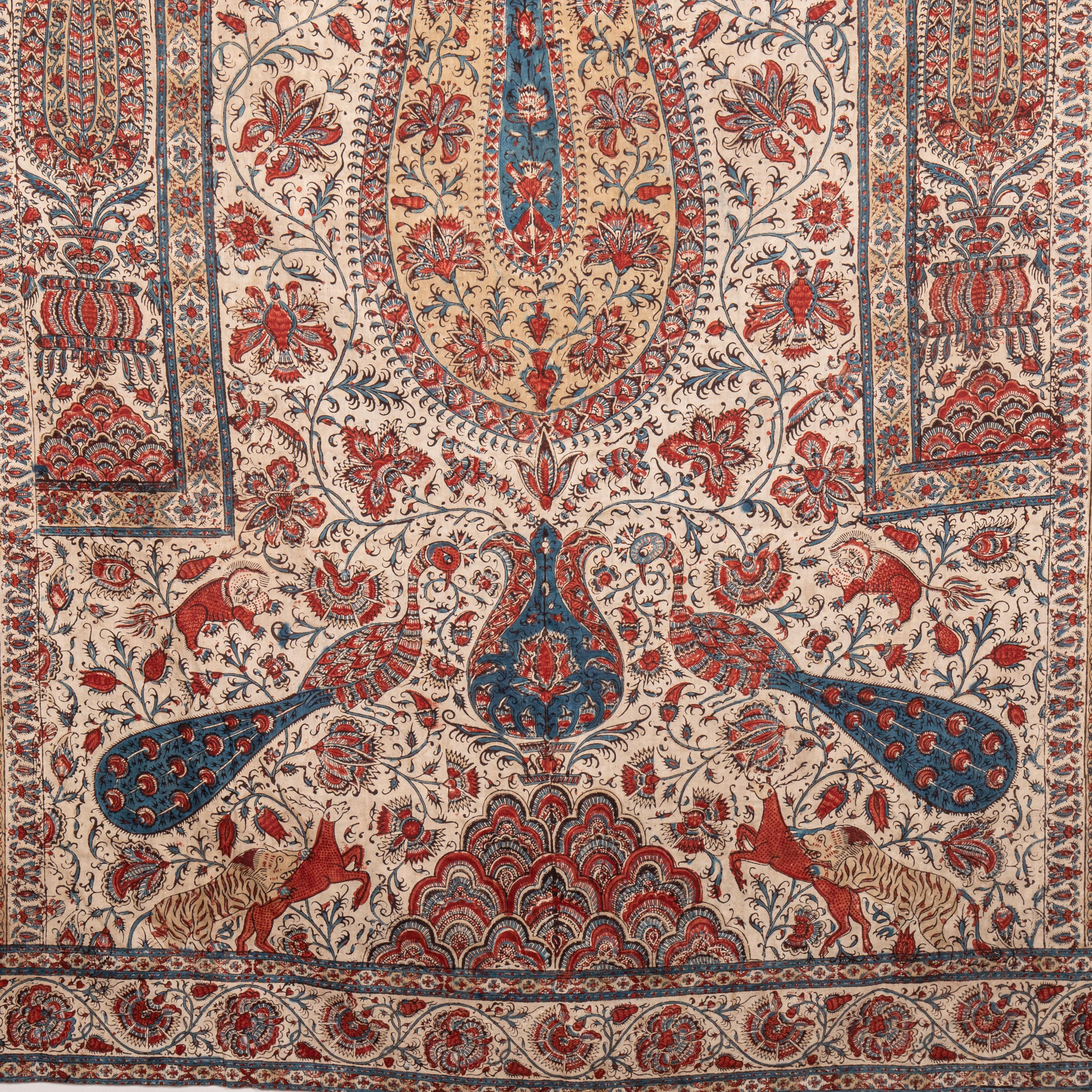 Indian Kalamkari Panel, 19th C. In Good Condition For Sale In Istanbul, TR