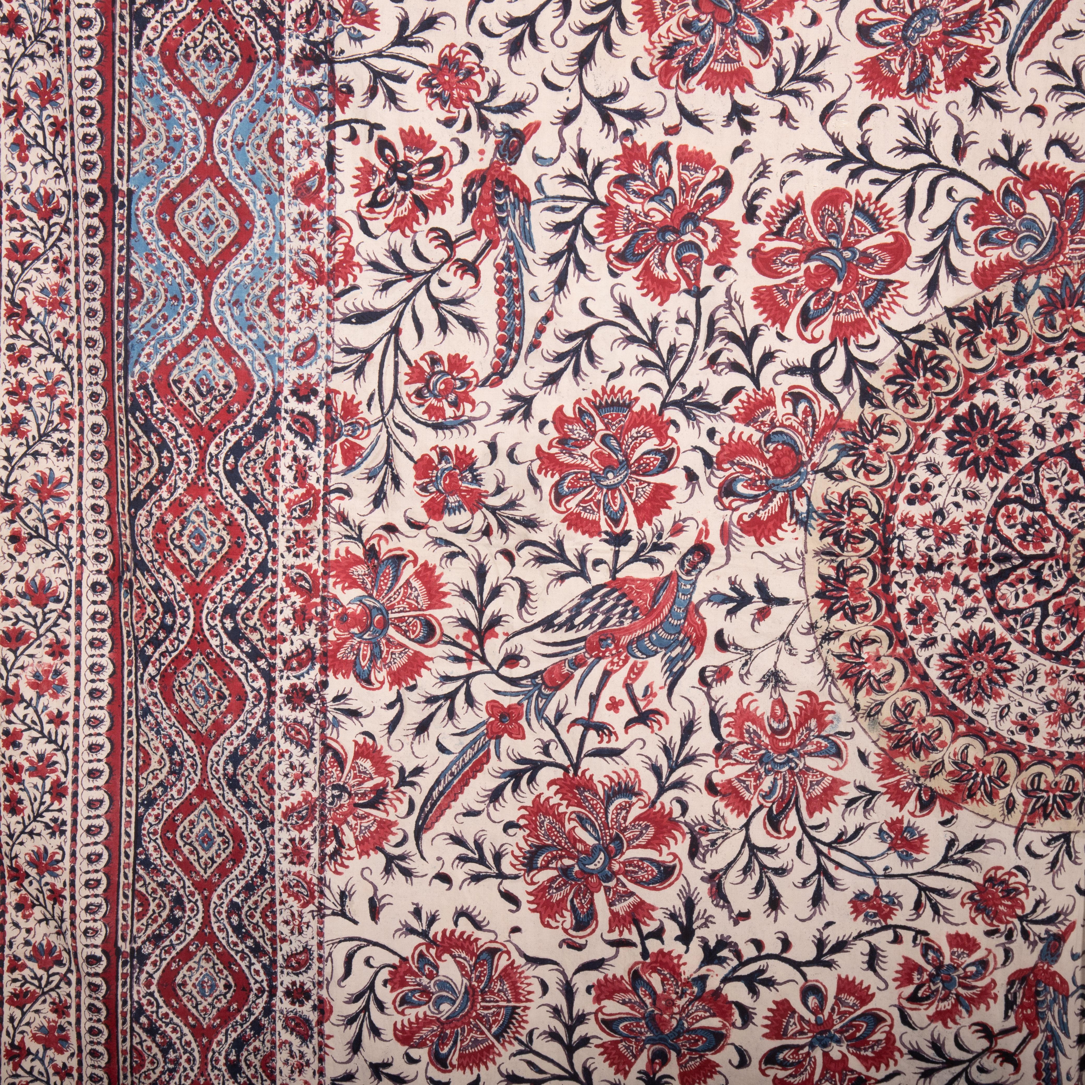 Indian Kalamkari Panel, India 19th C For Sale 1