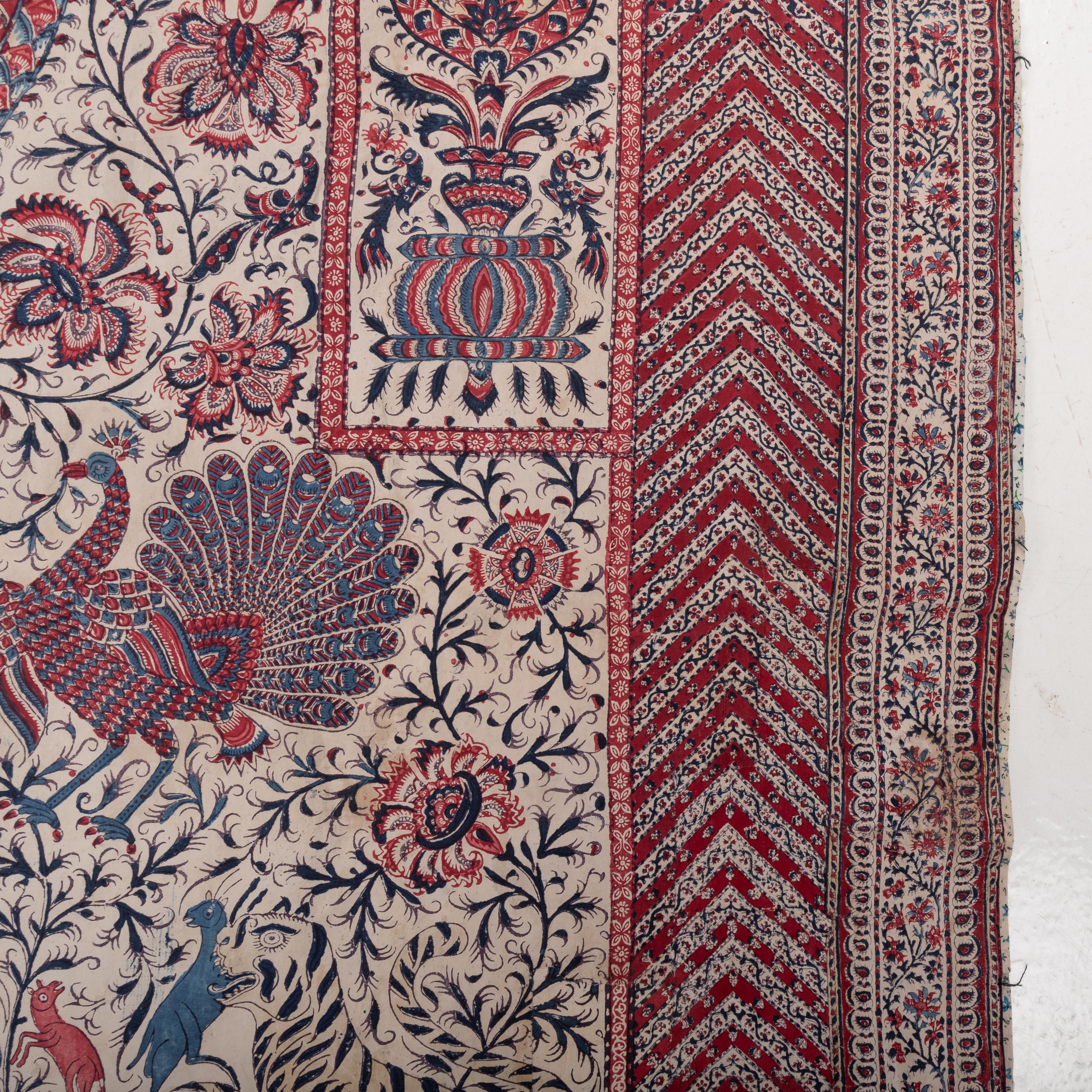 Panneau indien en kalamkari, fin du XIXe siècle en vente 6