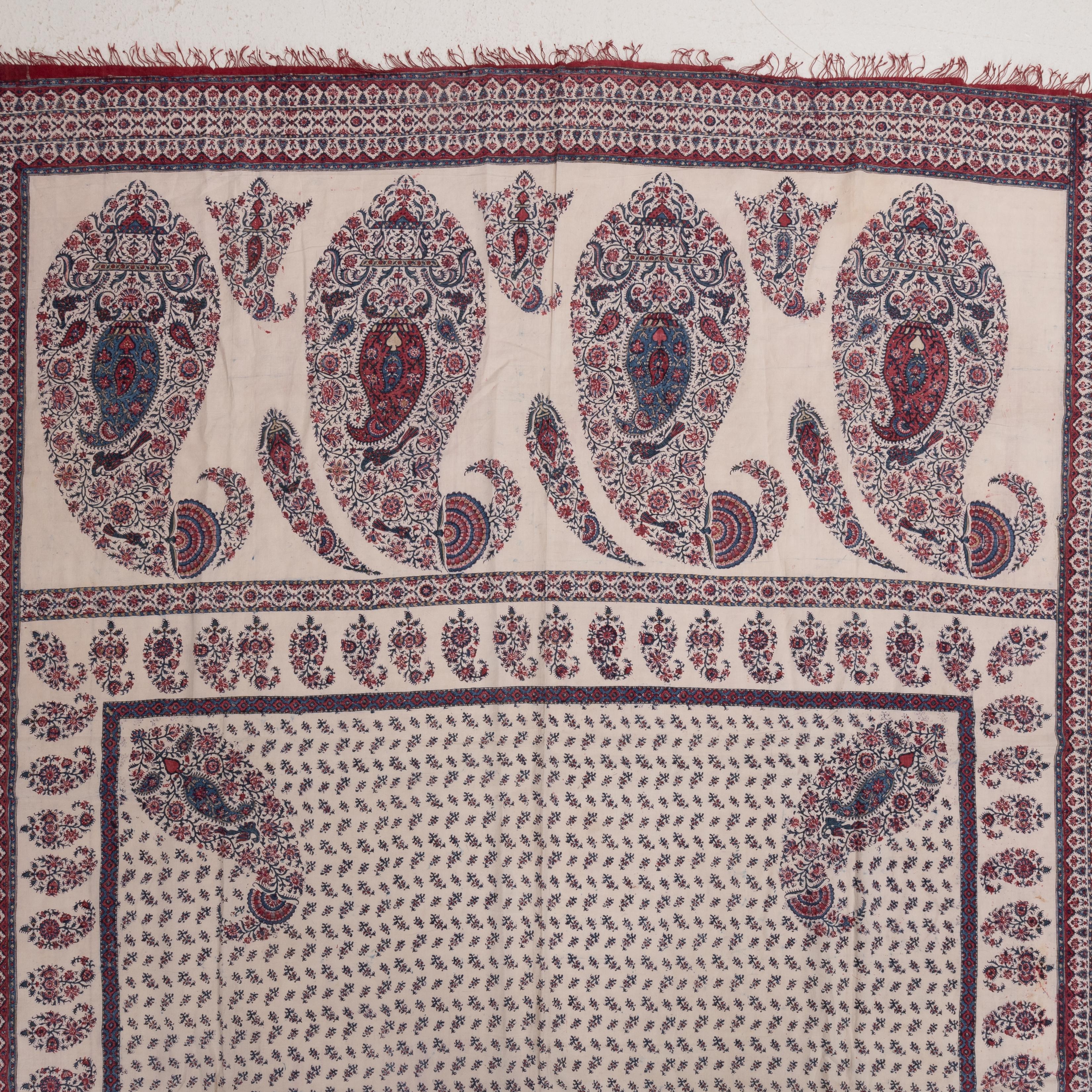 Panneau indien en kalamkari, fin du XIXe siècle en vente 5