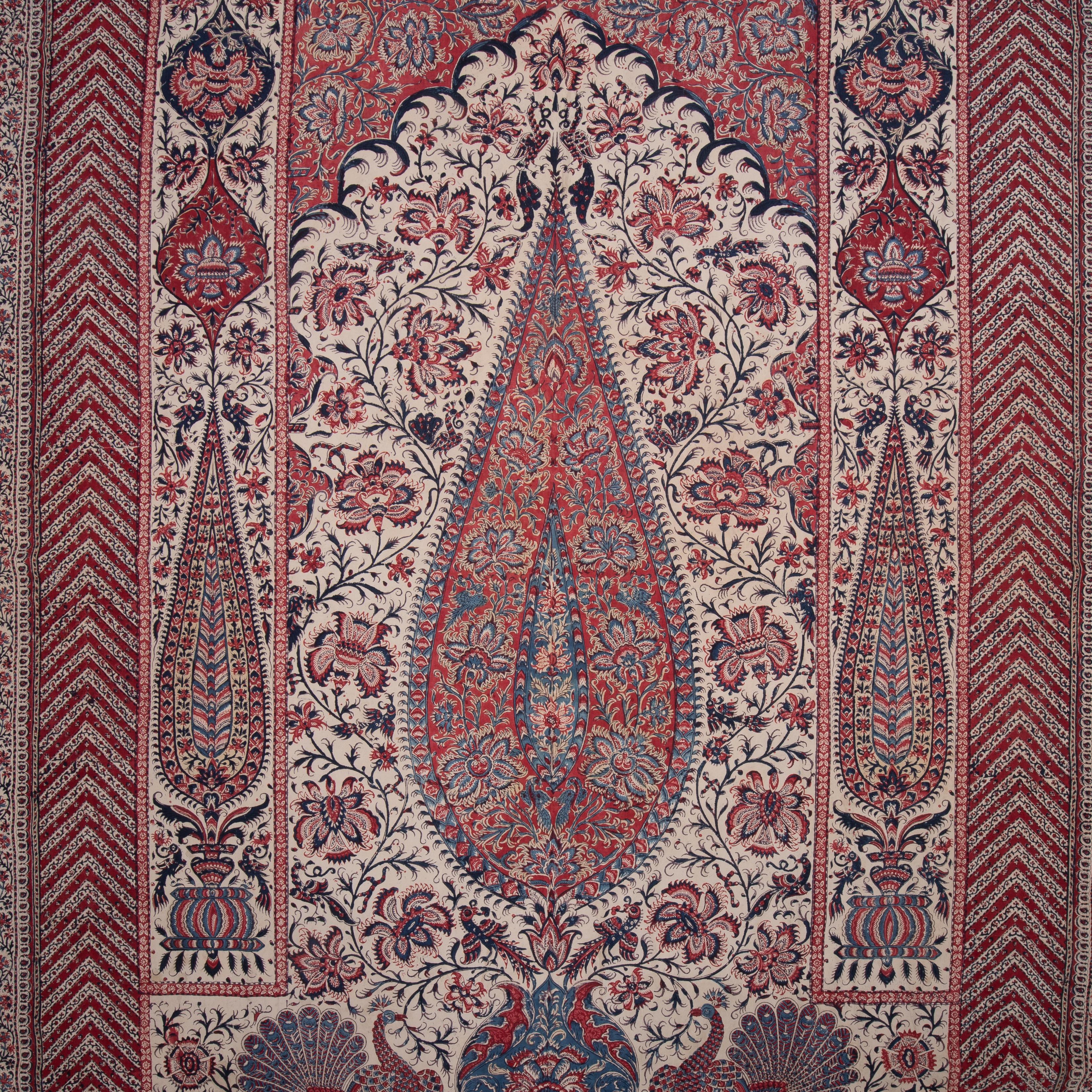 Panneau indien en kalamkari, fin du XIXe siècle en vente 7