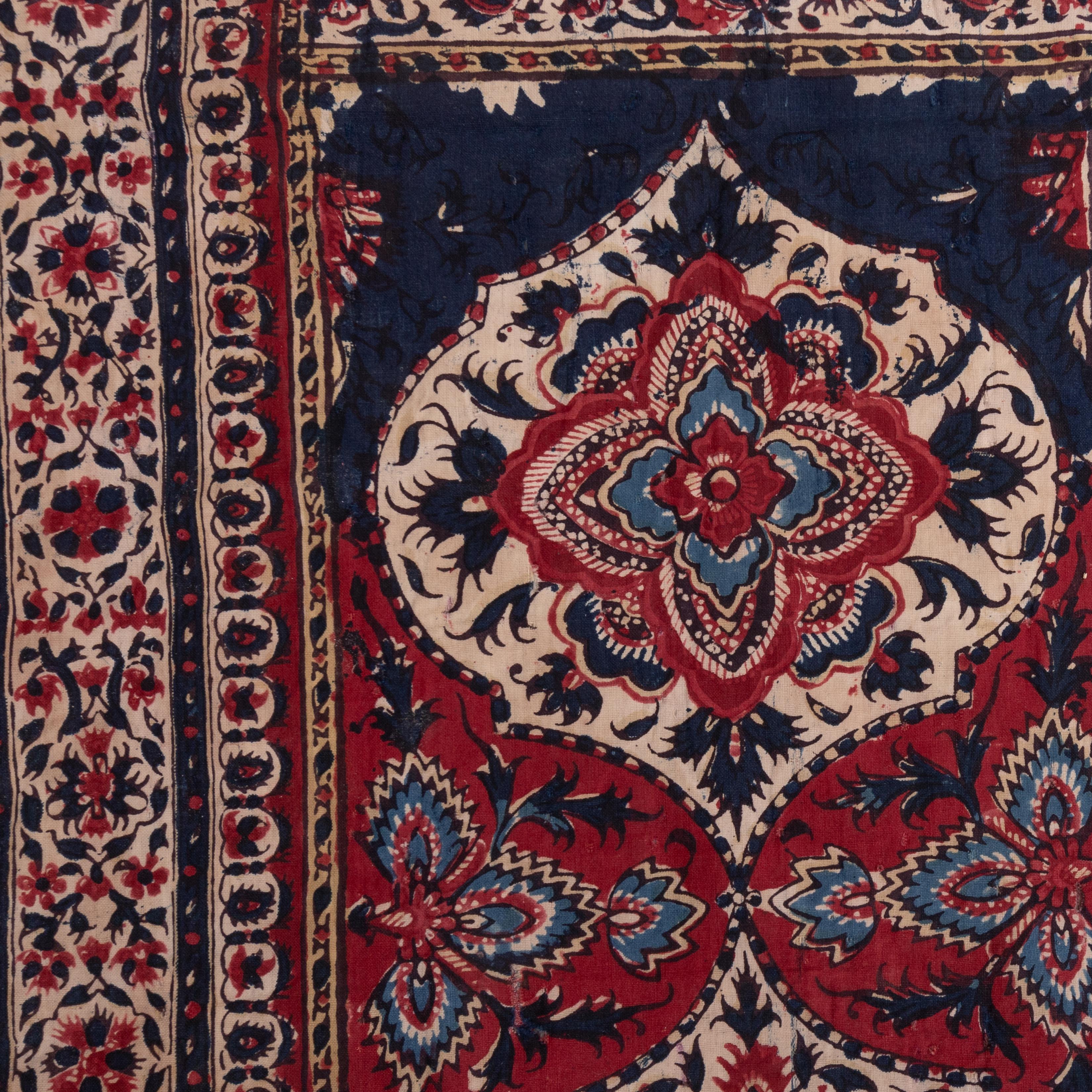 Panel de Kalamkari indio, finales del siglo XIX en venta 8