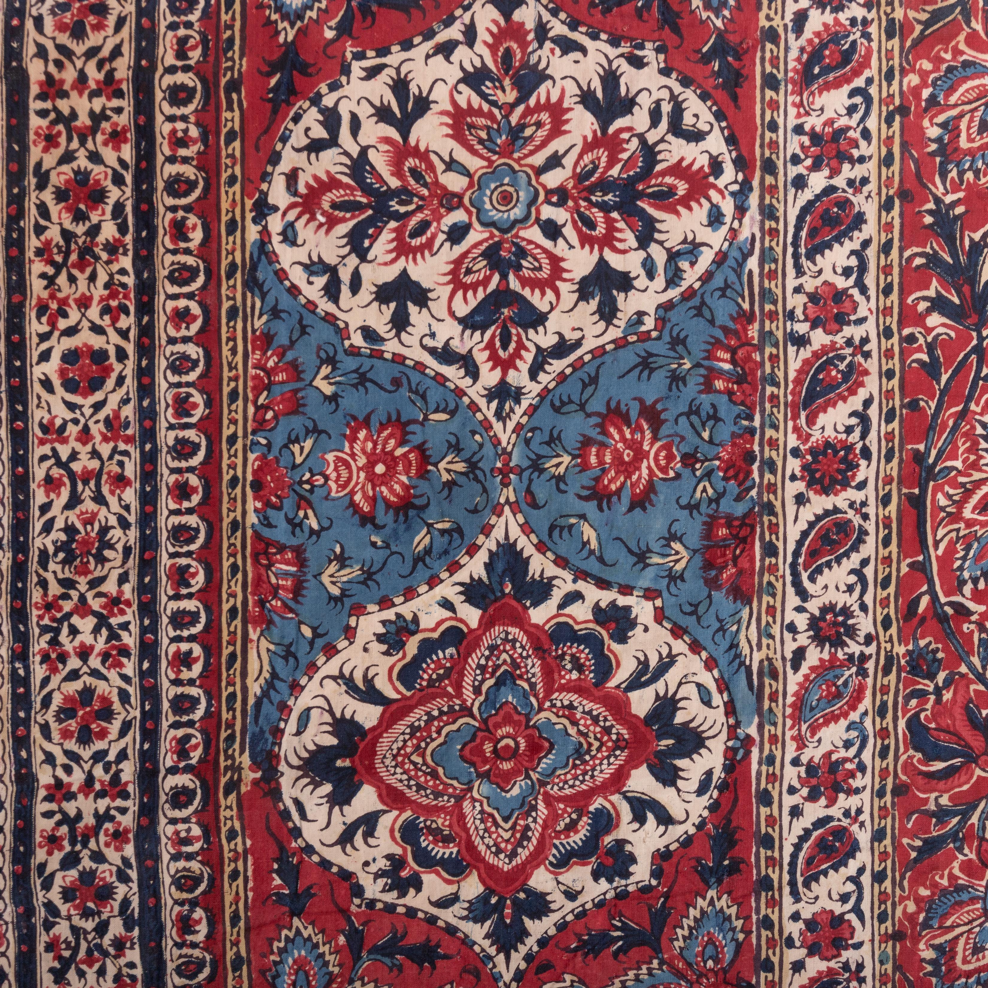 Panel de Kalamkari indio, finales del siglo XIX en venta 10