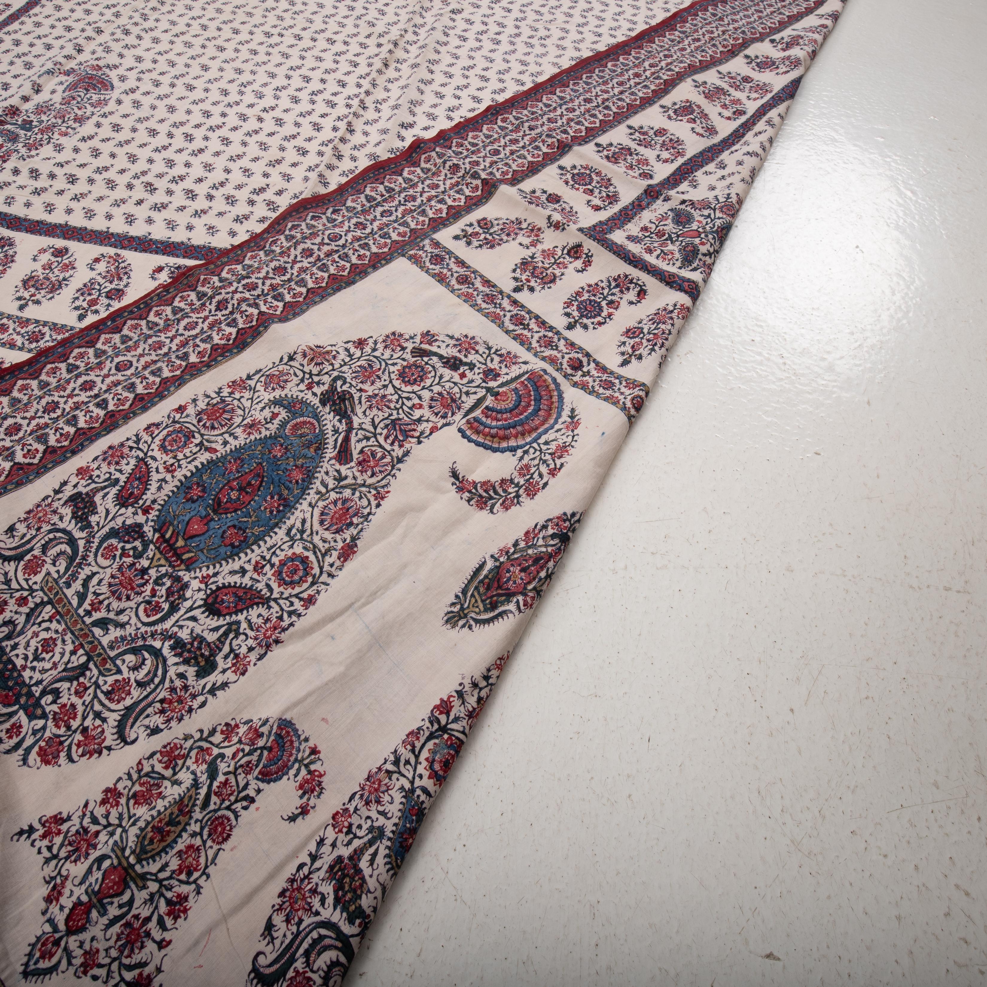 Panneau indien en kalamkari, fin du XIXe siècle en vente 9