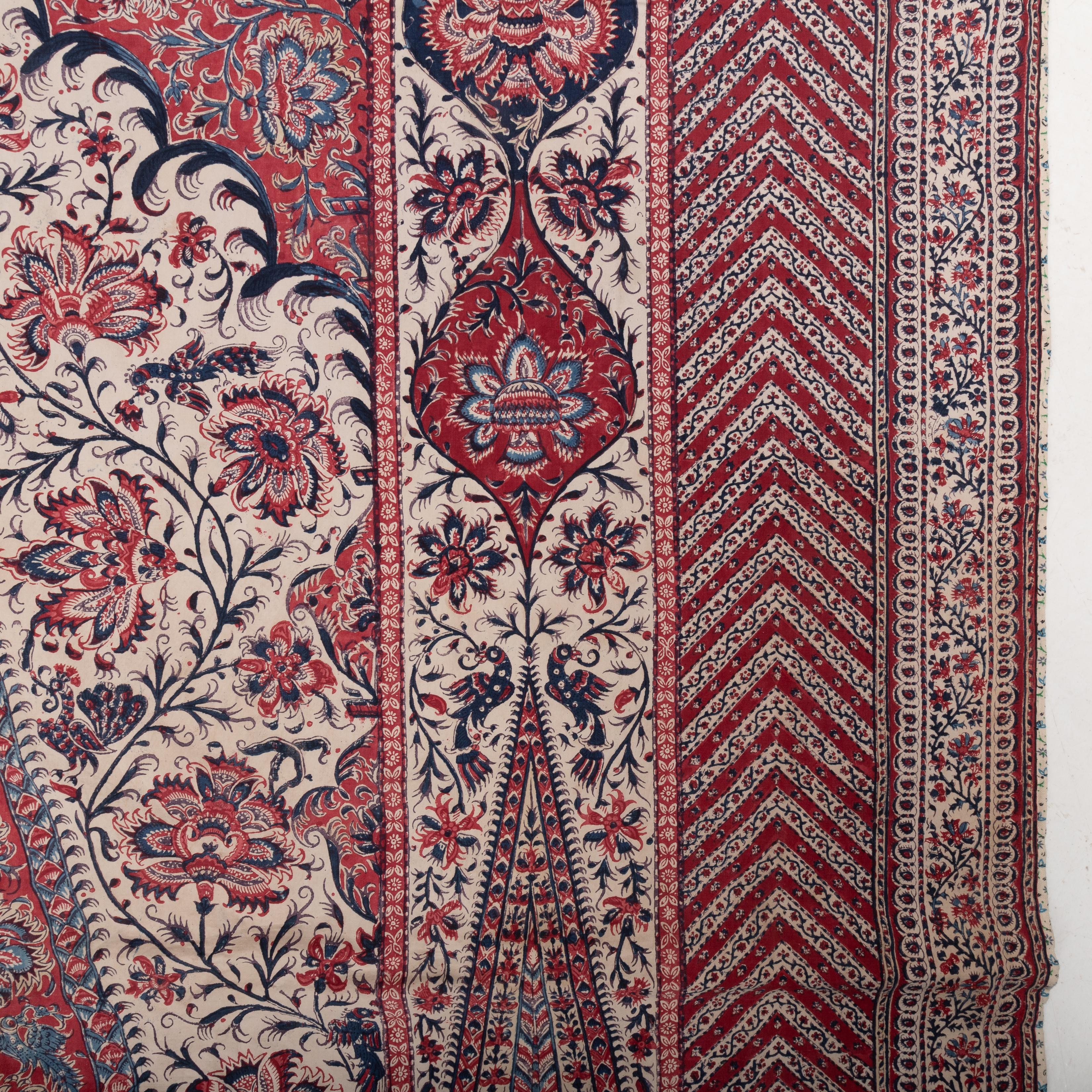 Panneau indien en kalamkari, fin du XIXe siècle en vente 12