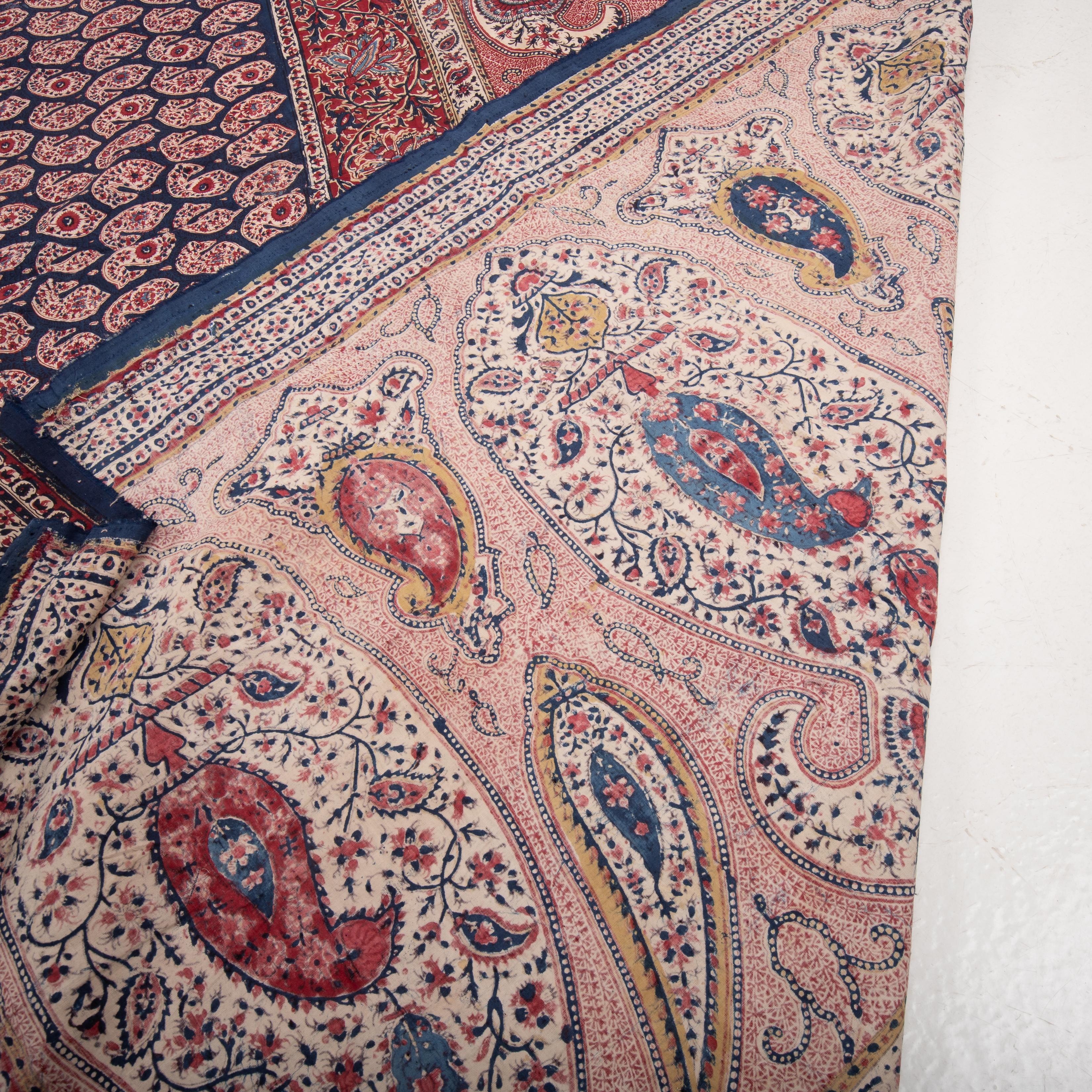 Panel de Kalamkari indio, finales del siglo XIX en venta 15