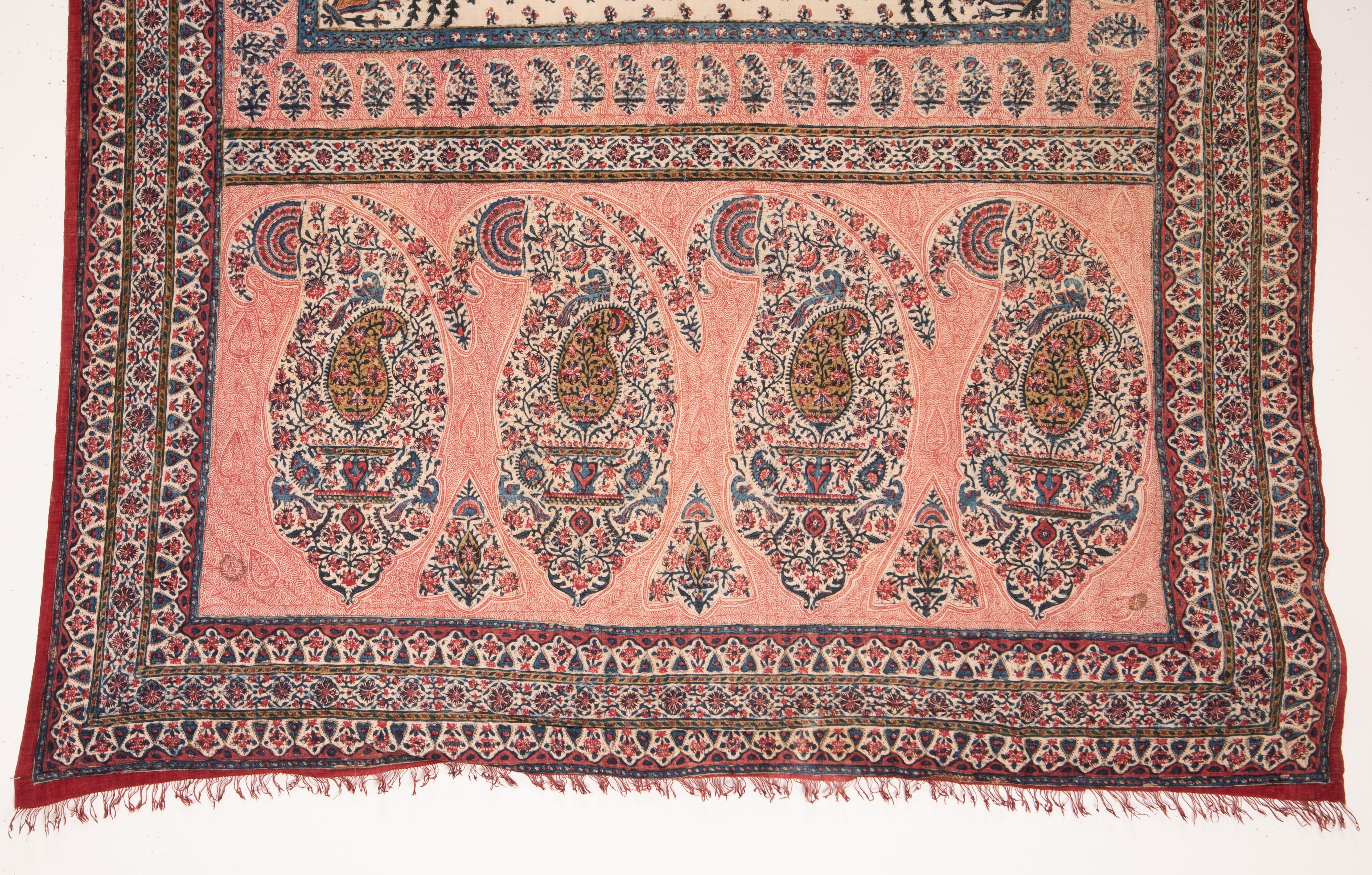 Indian Kalamkari Panel, Late 19th Century In Good Condition For Sale In Istanbul, TR