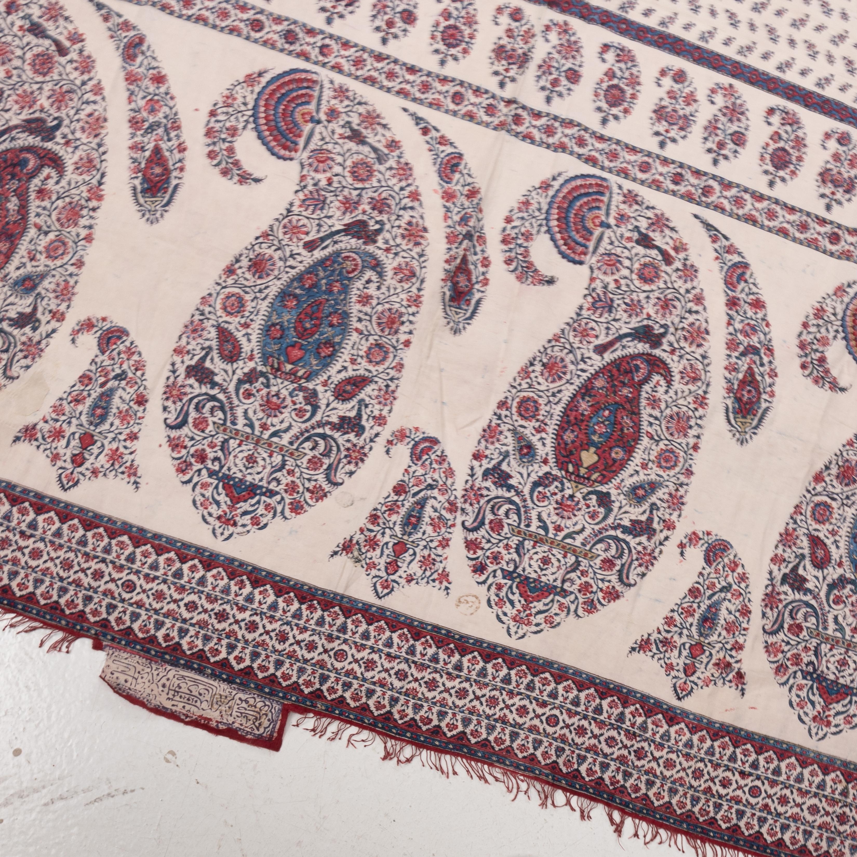 Islamique Panneau indien en kalamkari, fin du XIXe siècle en vente