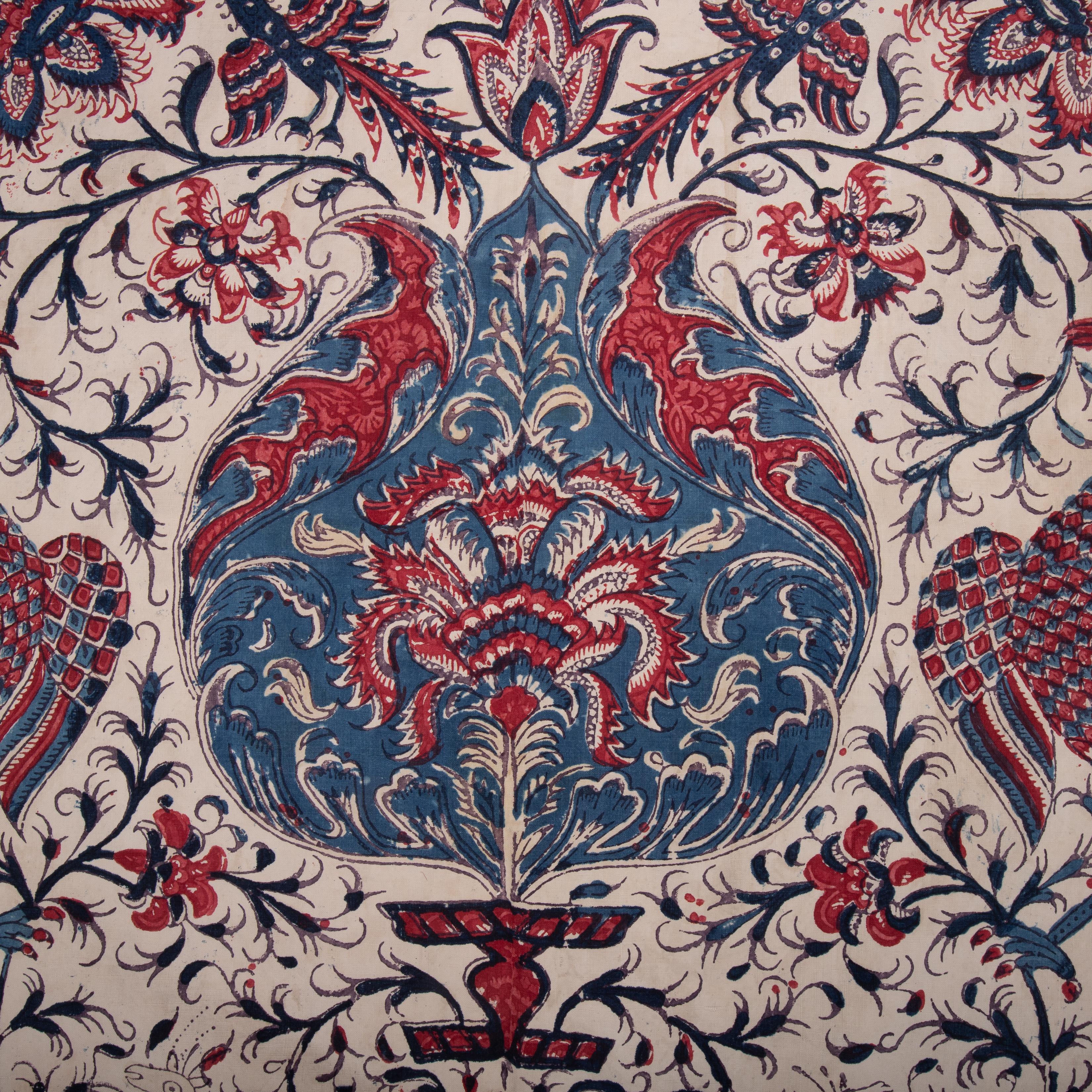 Panneau indien en kalamkari, fin du XIXe siècle en vente 2