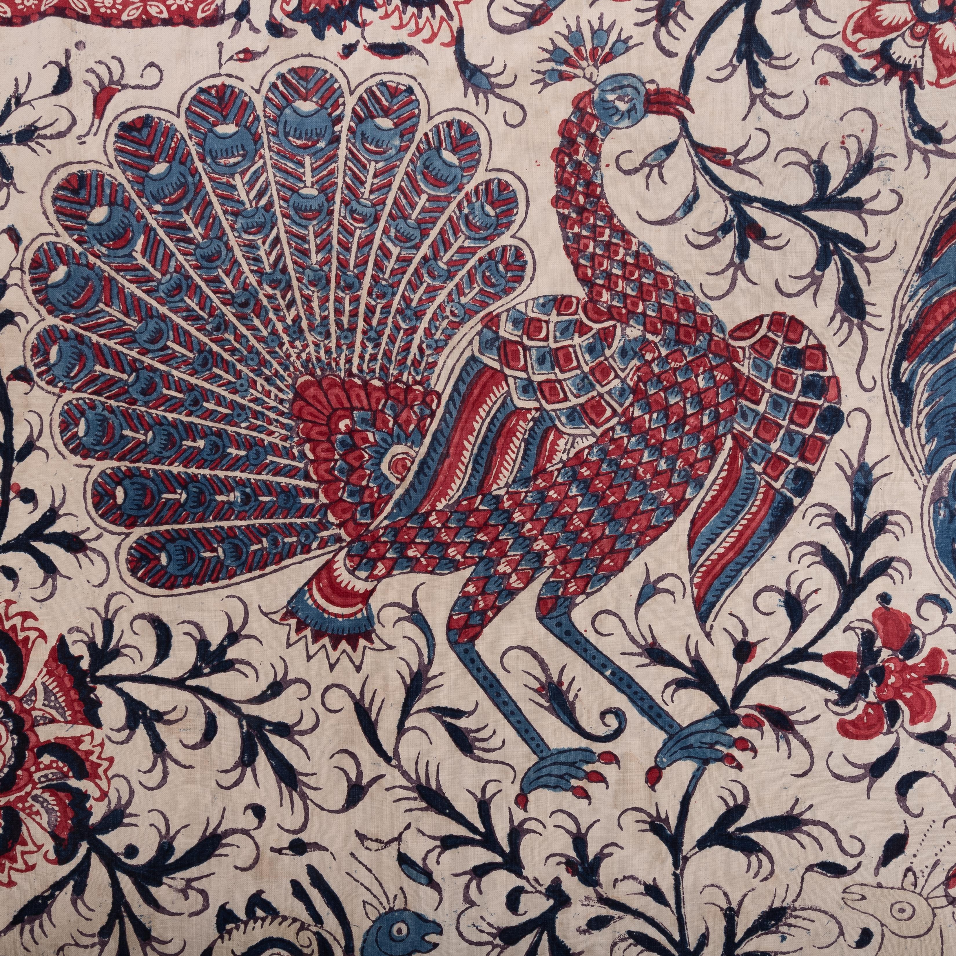 Panneau indien en kalamkari, fin du XIXe siècle en vente 3