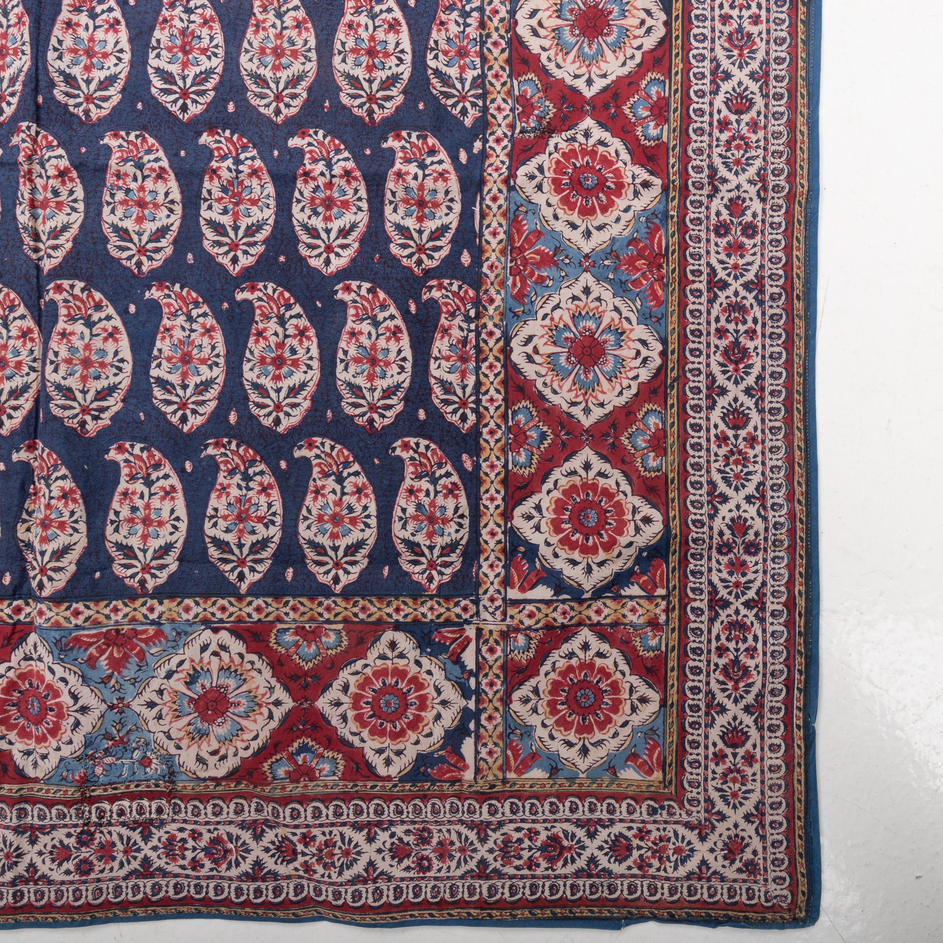 Panel de Kalamkari indio, finales del siglo XIX. en Bueno estado para la venta en Istanbul, TR