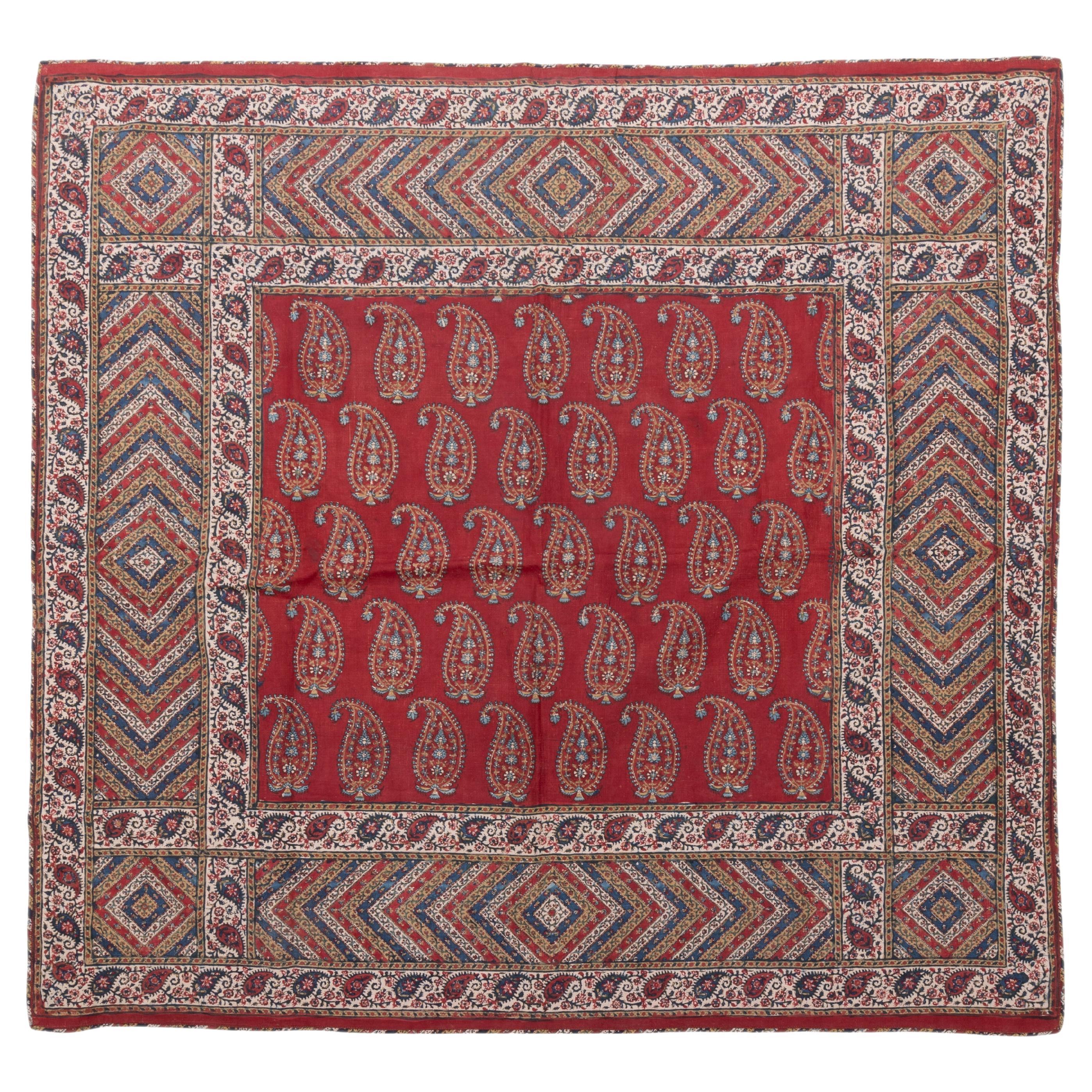 Indian Kalamkari Panel, Late 19th Century.
