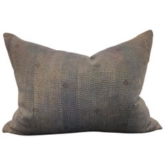 Indian Kantha Cloth Pillow