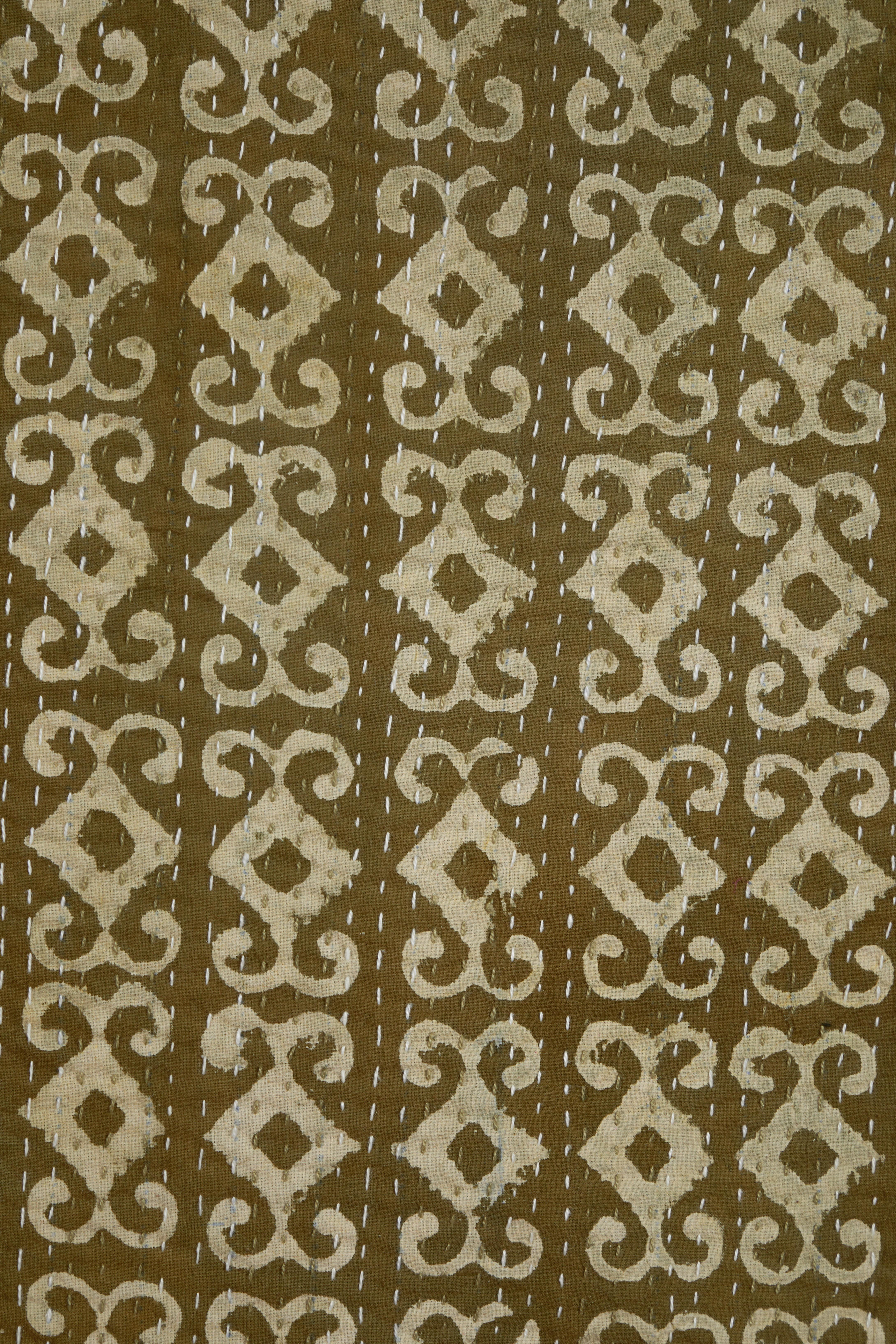 Woven Indian Kantha Quilt For Sale