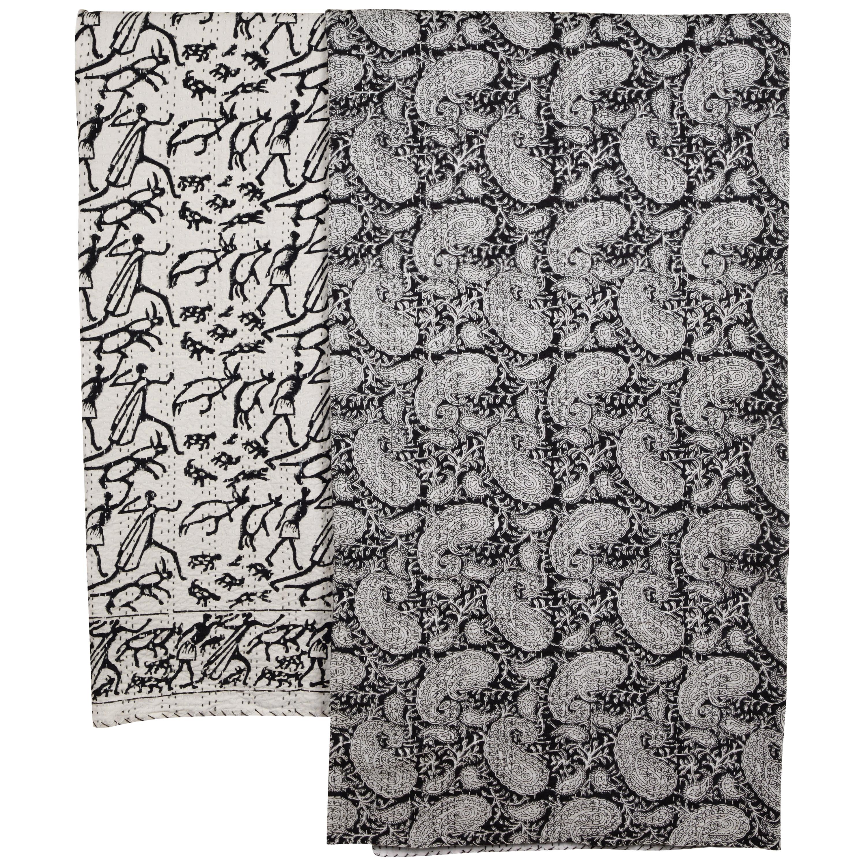 Indian Kantha Quilt For Sale