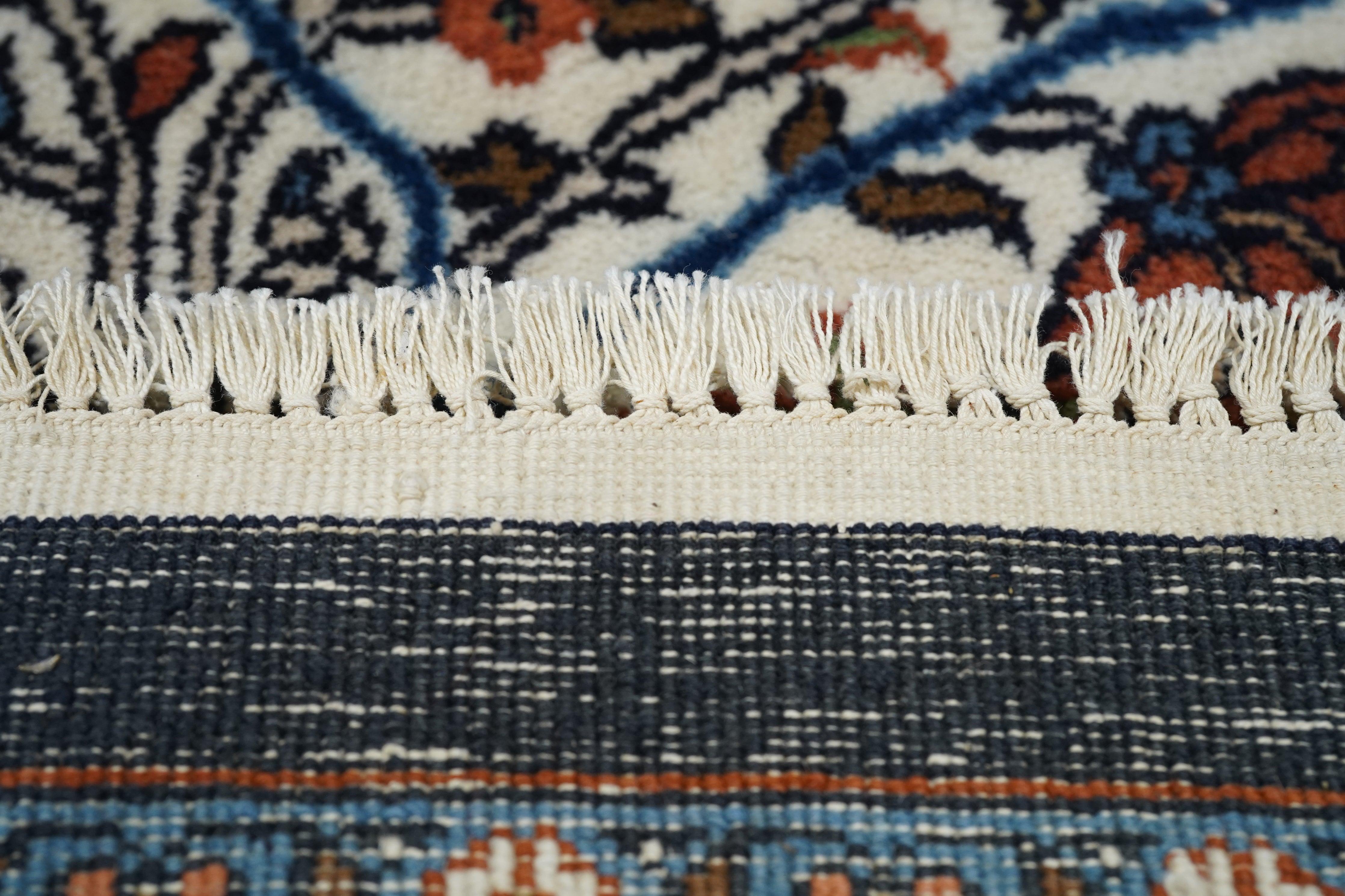 Indian Kashan Rug 6'4'' x 9'10'' For Sale 6
