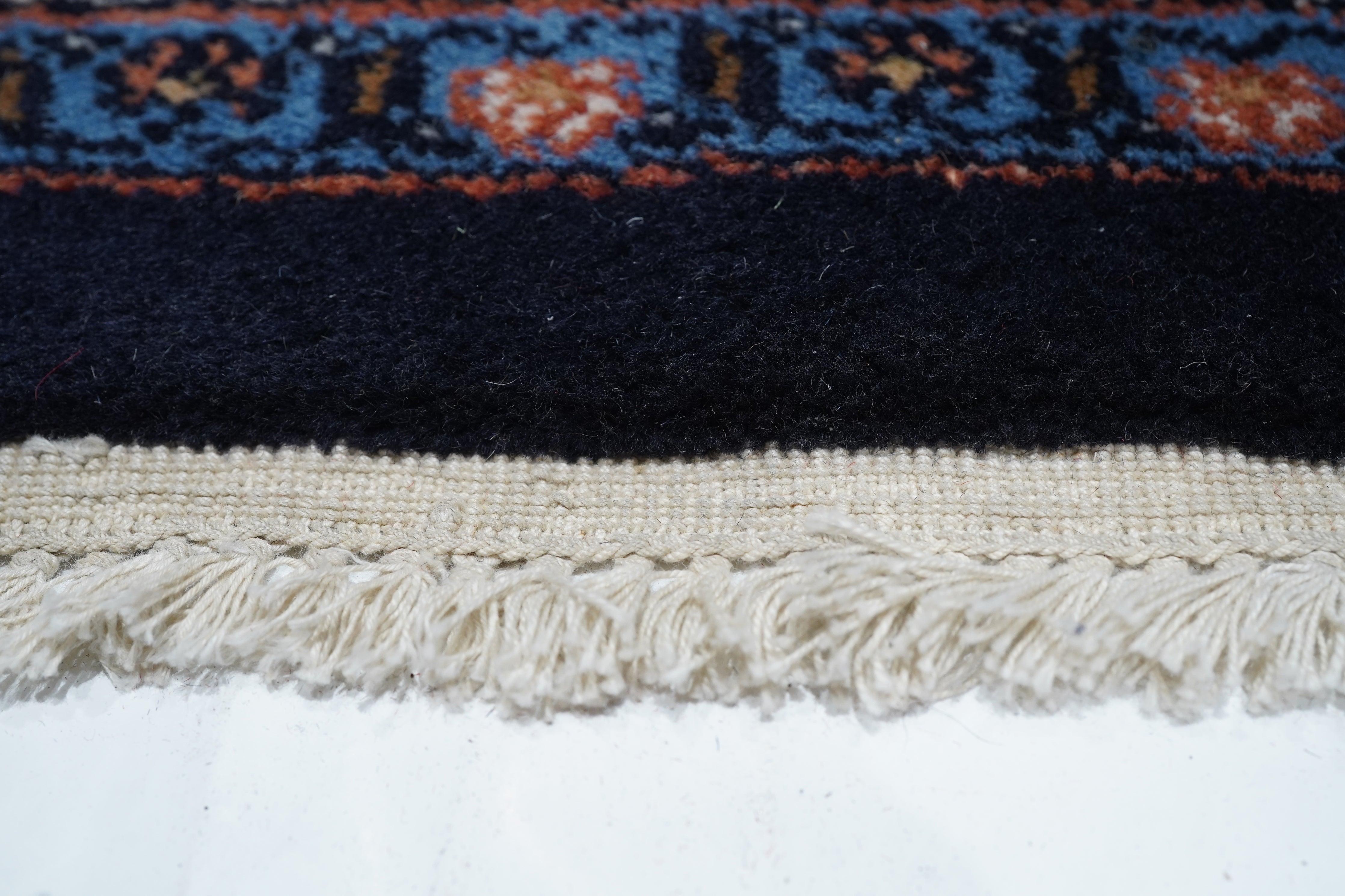 Wool Indian Kashan Rug 6'4'' x 9'10'' For Sale