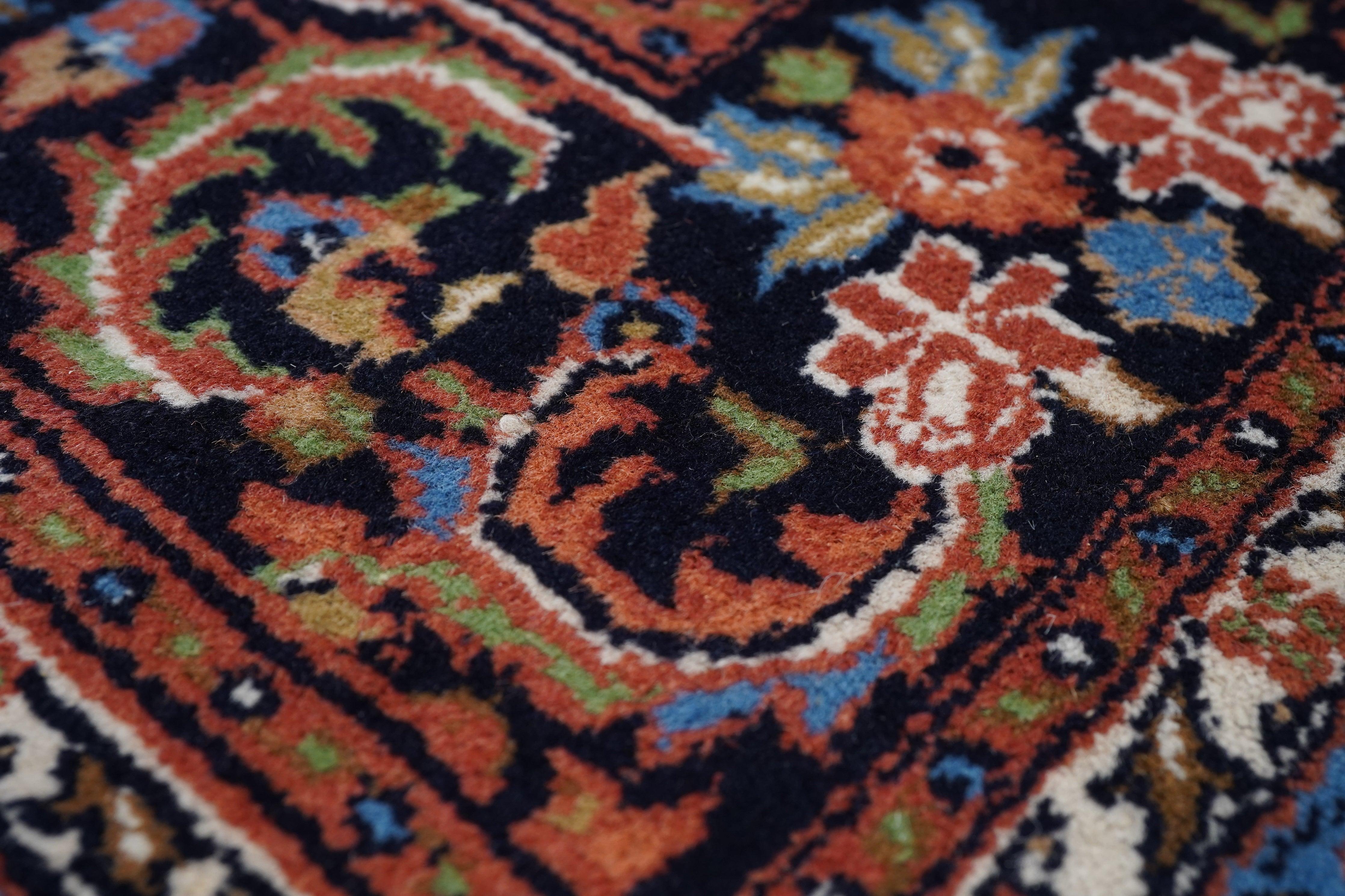 Indian Kashan Rug 6'4'' x 9'10'' For Sale 1